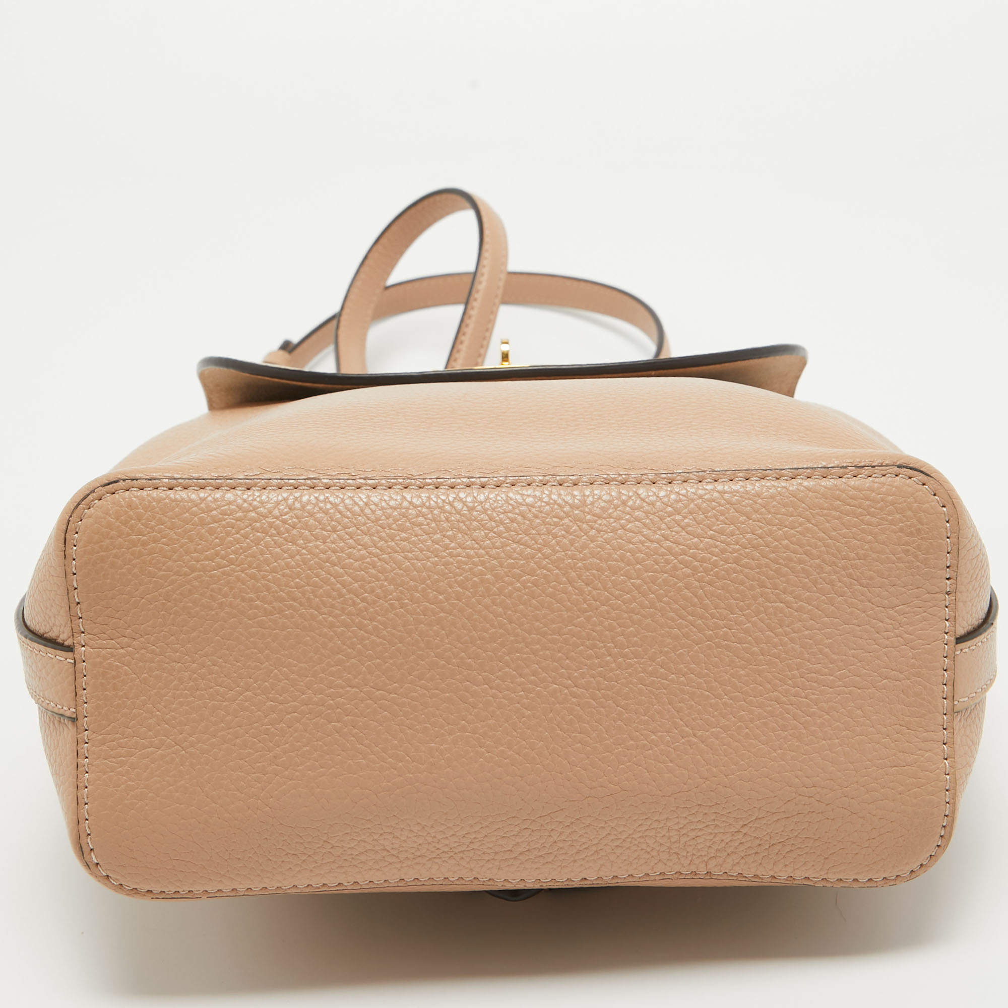 Mulberry Beige Leather Mini Bayswater Backpack