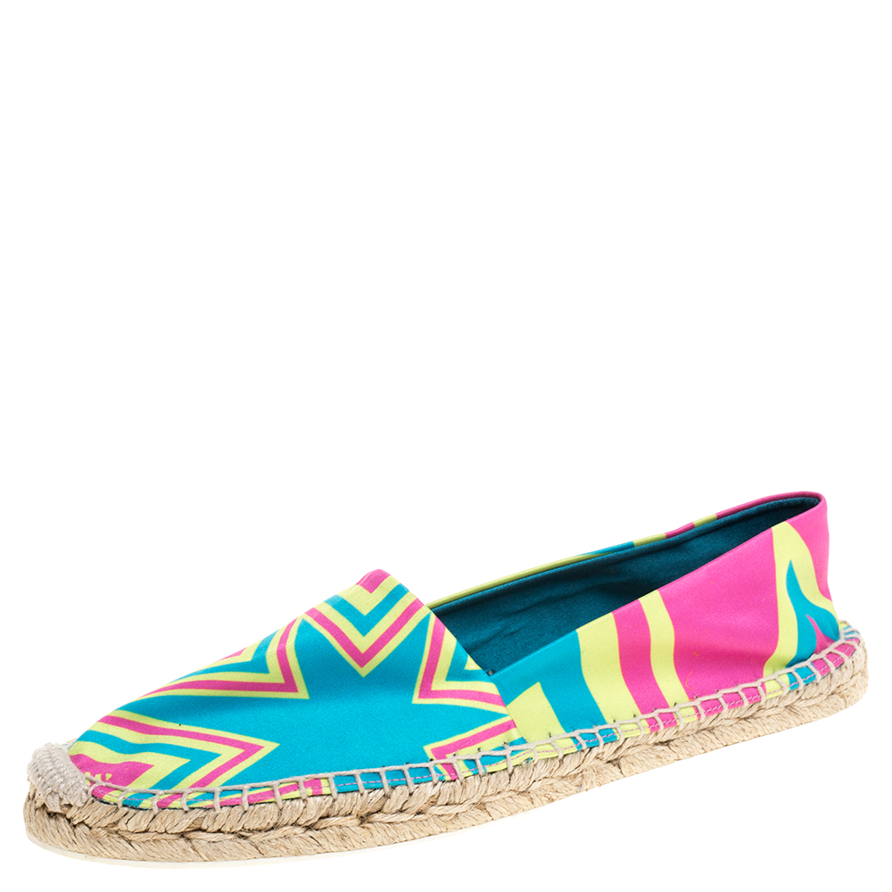 Image of Nicholas Kirkwood Multicolor Satin Espadrilles Size