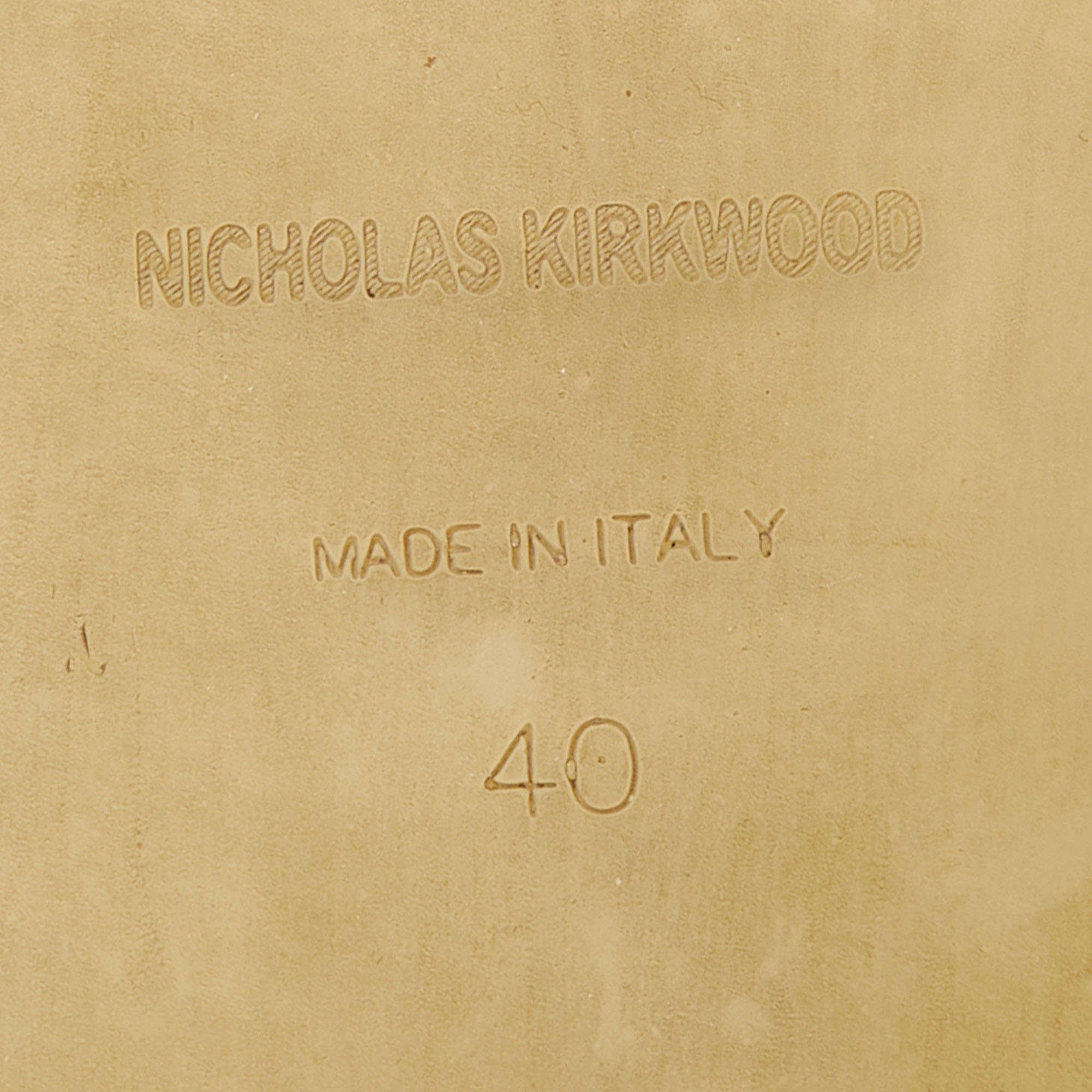 Nicholas Kirkwood Black Lace Alona Pointed Toe Loafers Size 40