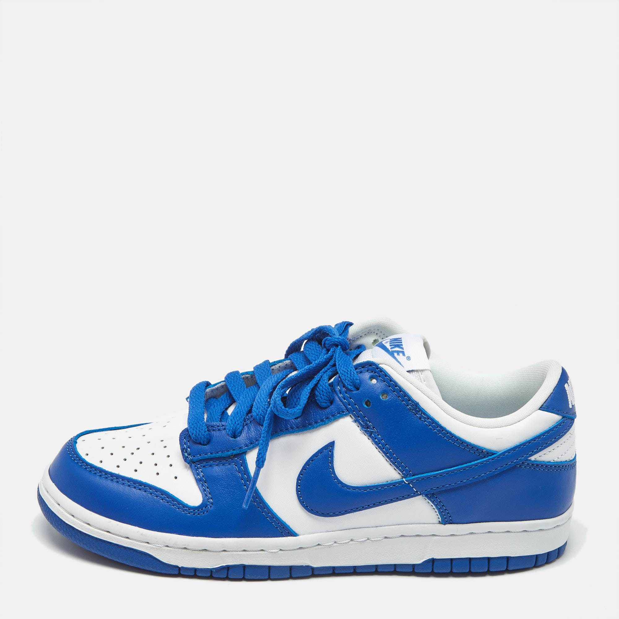 White Leather Dunk Low SP Kentucky Sneakers Size 38 - Nike - Modalova
