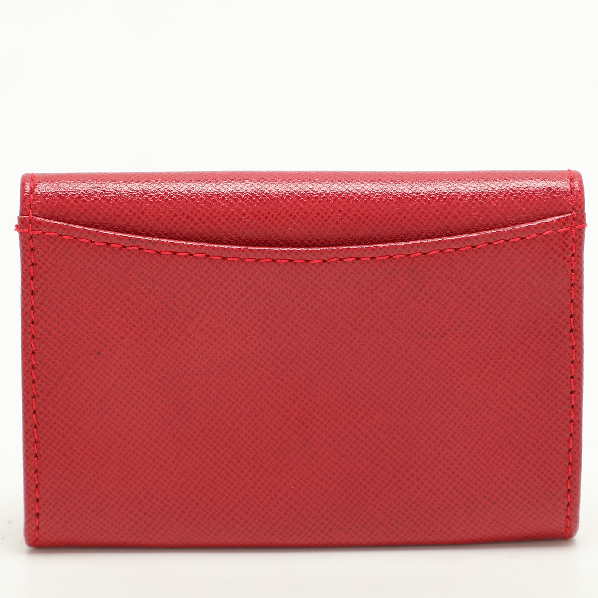 Nina Ricci Red Leather Card Case Wallet