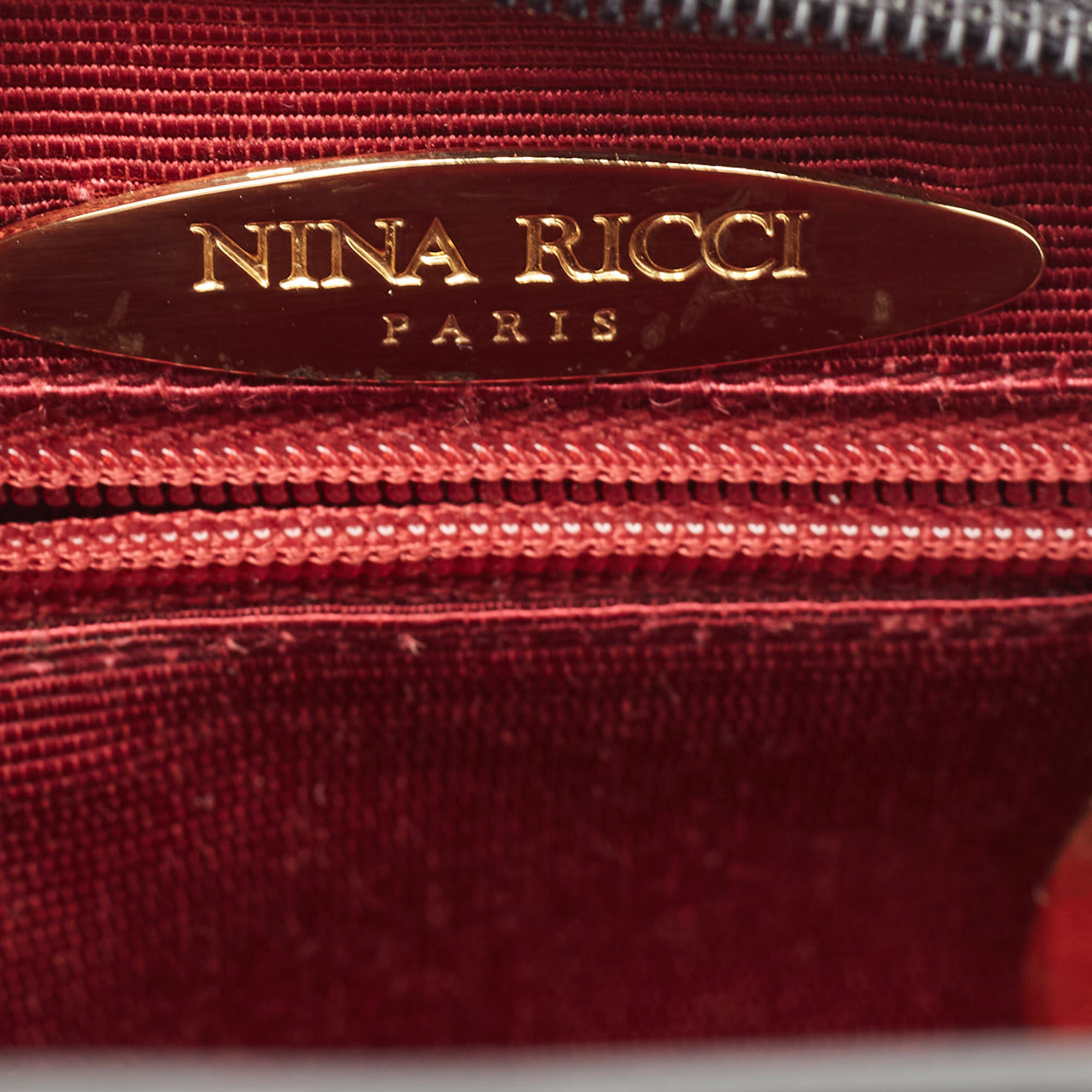 Nina Ricci Black Patent Leather Satchel