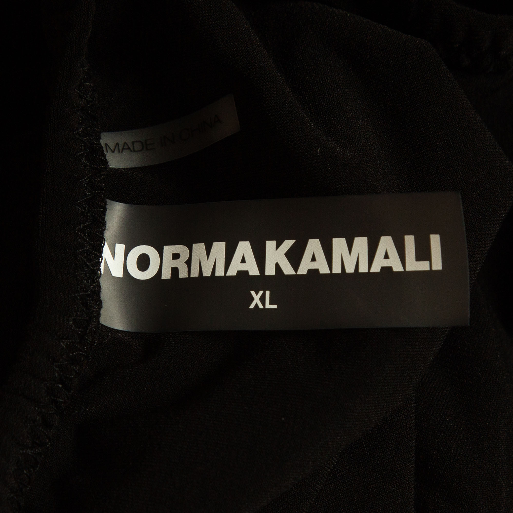 Norma Kamali Black Gathered Jersey Slinky Marissa Strapless Swimsuit XL