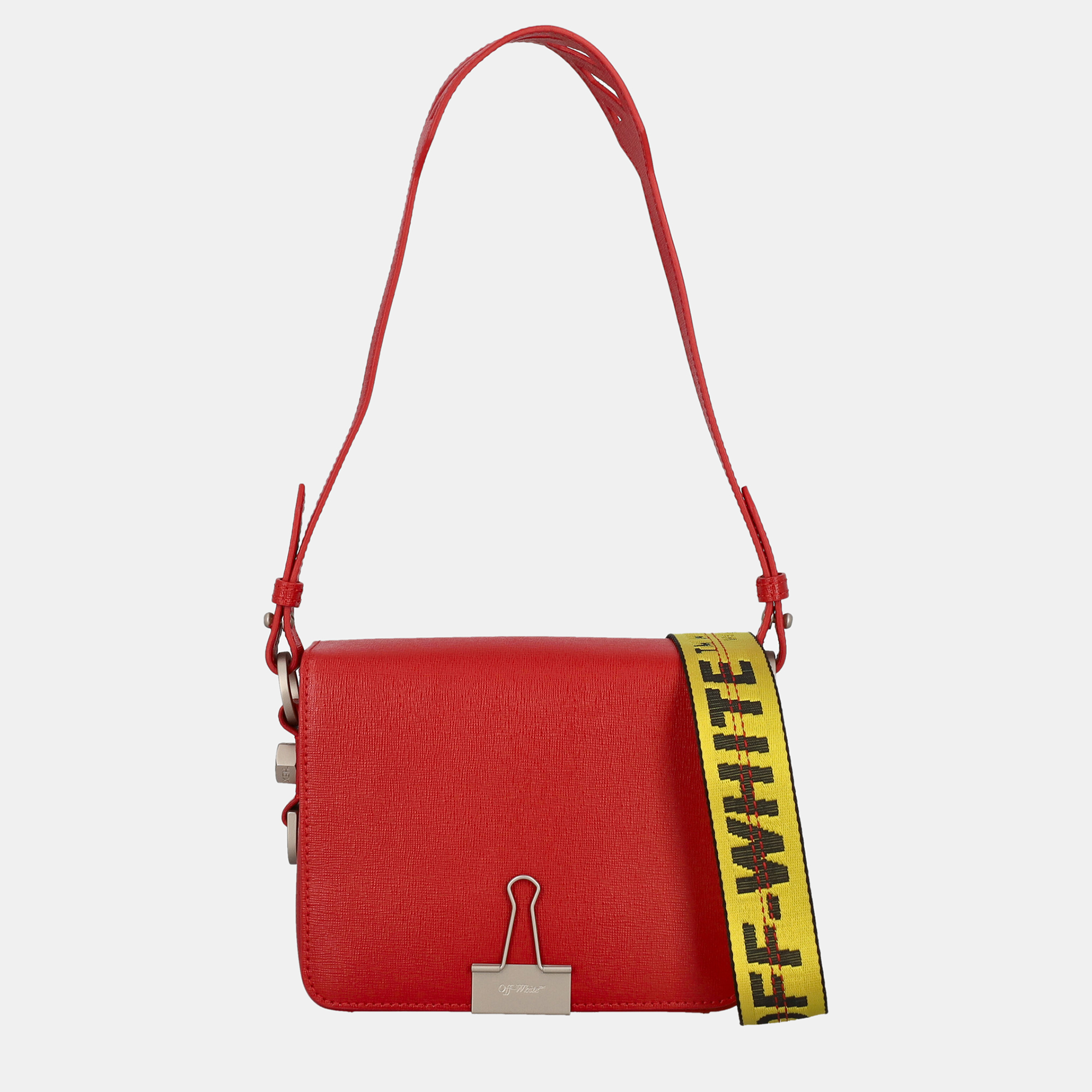 Off-White Women's Leather Cross Body Bag - Red - One Size