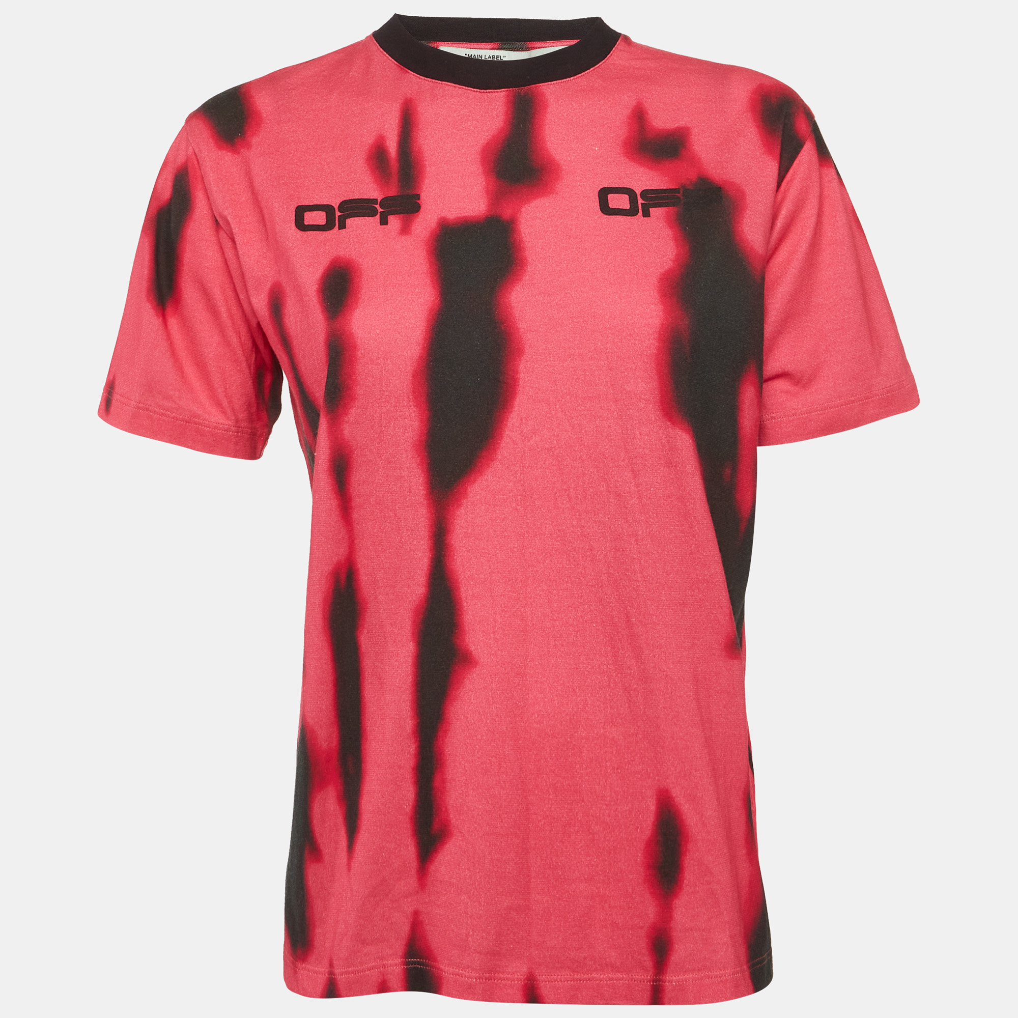 Off-White Pink/Black Logo Print Jersey Crew Neck T-Shirt S
Off-White Pink/Black Logo Print Jersey Crew Neck T-Shirt S