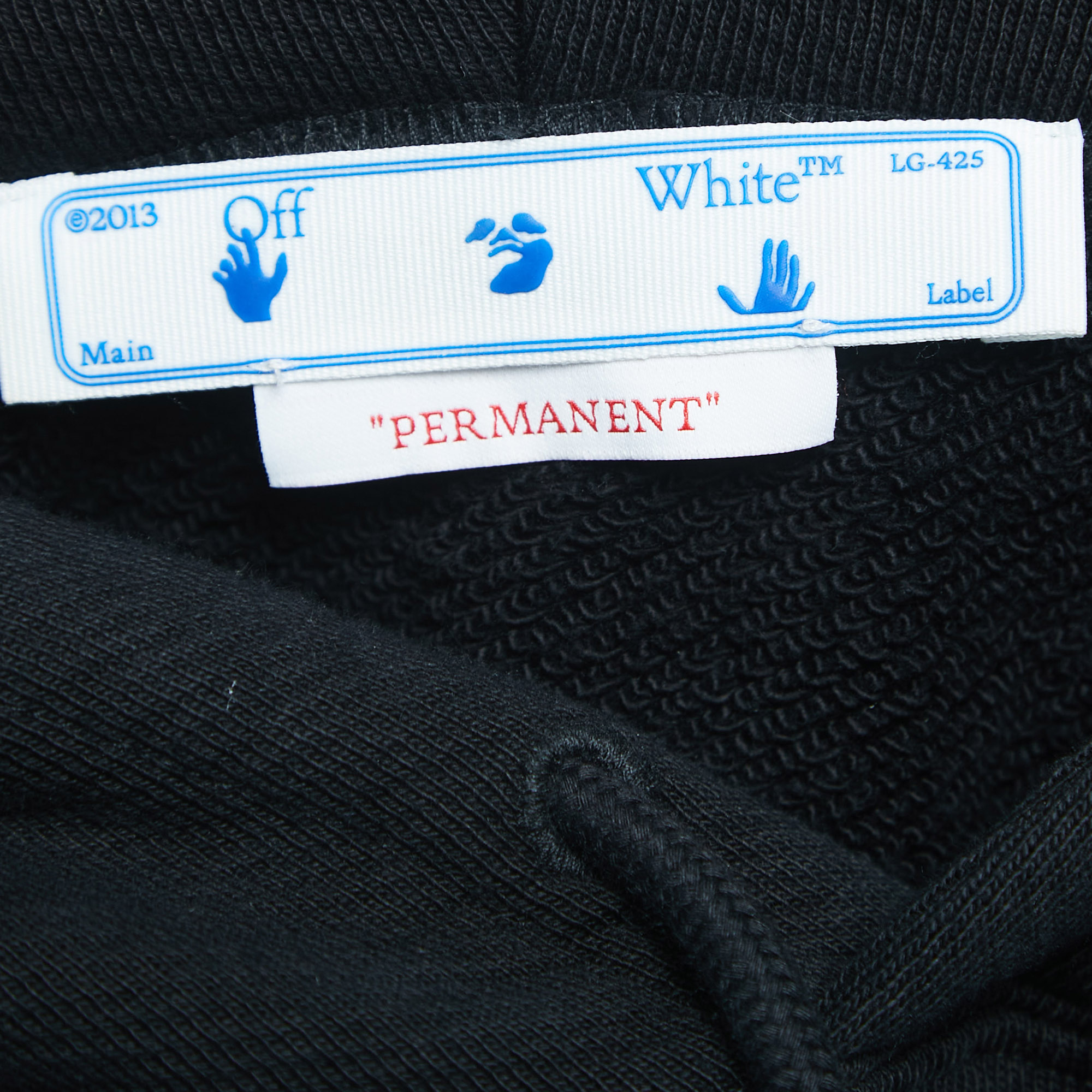 Off-White Black Jersey Cotton Hoodie Dress S