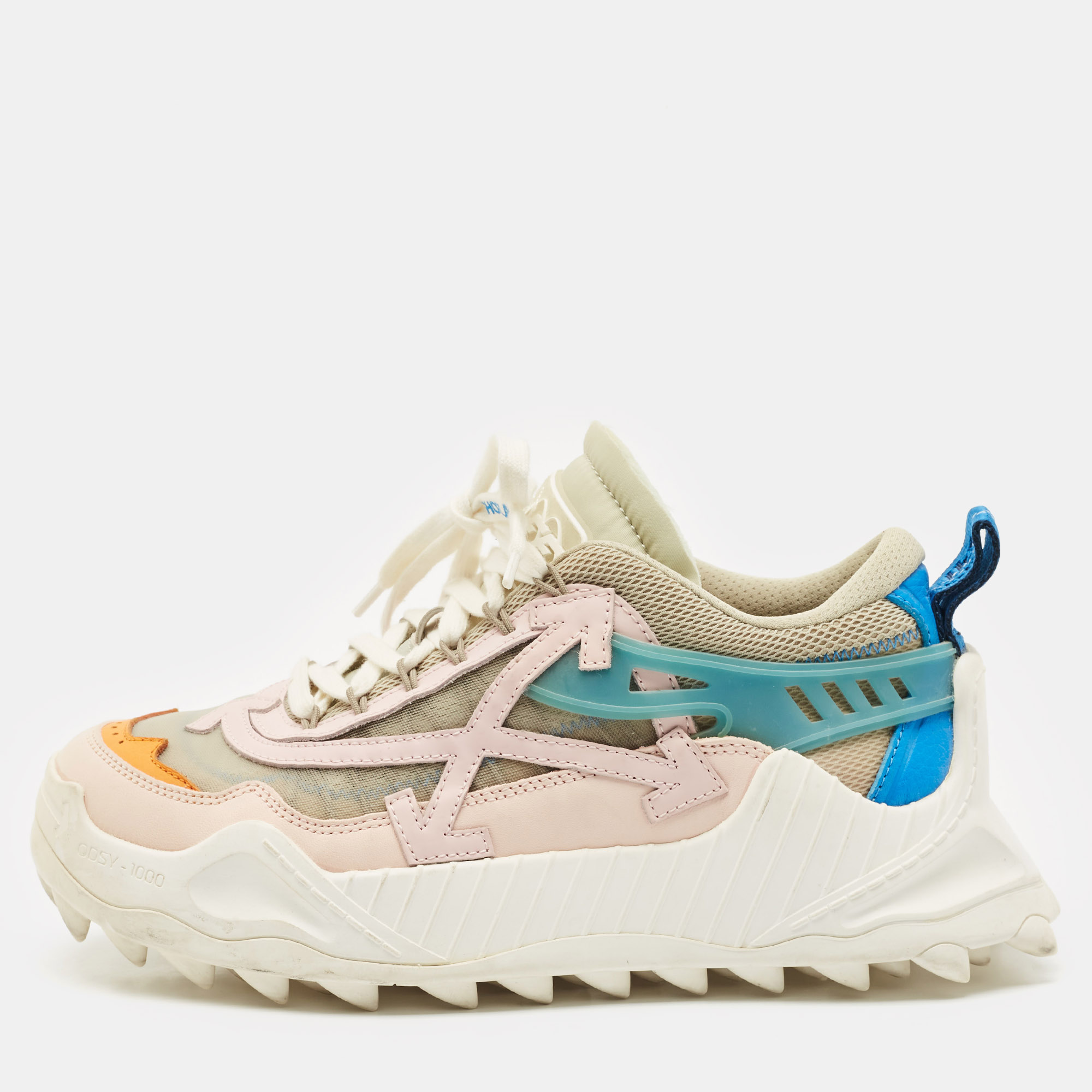 Off-White Multicolor Mesh and Nubuck Leather Odsy 1000 Lace Up Sneakers Size
Off-White Multicolor Mesh and Nubuck Leather Odsy 1000 Lace Up Sneakers Size