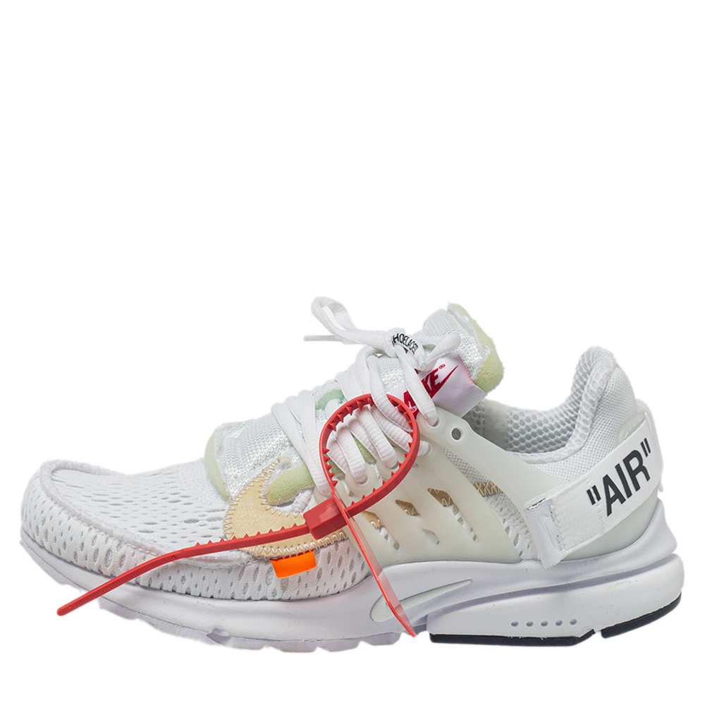 

Off-White x Nike Fabric And Rubber Air Presto Lace Up Sneakers Size