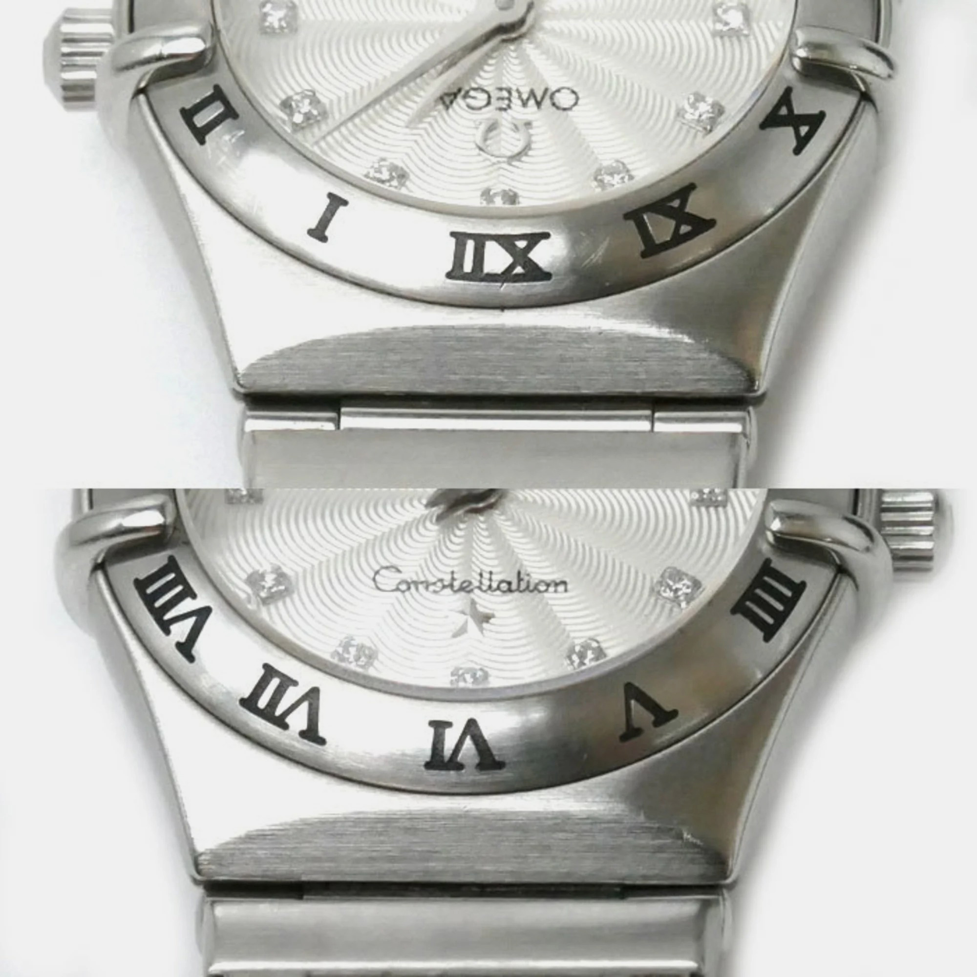 Omega Silver Stainless Steel Constellation 1562.36 Quartz Women's Wristwatch 22 Mm