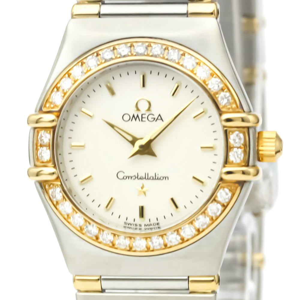 Omega White 18k Yellow Gold And Stainless Steel Constellation 1367.30 Women's Wristwatch 22 MM
Omega White 18k Yellow Gold And Stainless Steel Constellation 1367.30 Women's Wristwatch 22 MM