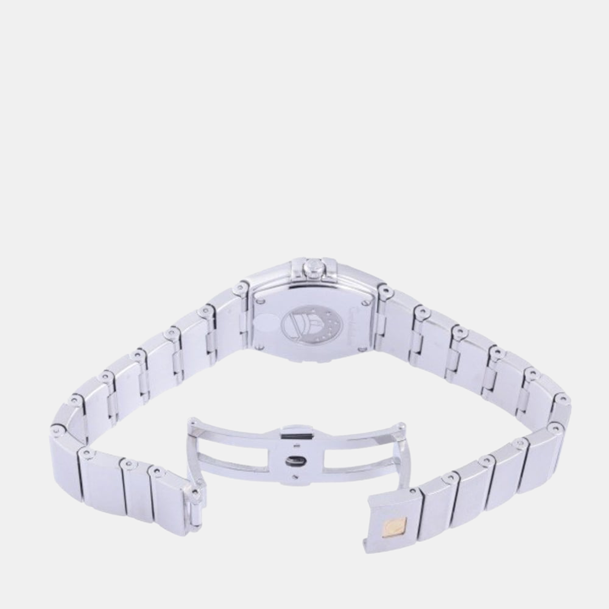 Omega Black Diamond Stainless Steel Constellation 123.10.24.60.51.001 Quartz Women's Wristwatch 24 Mm