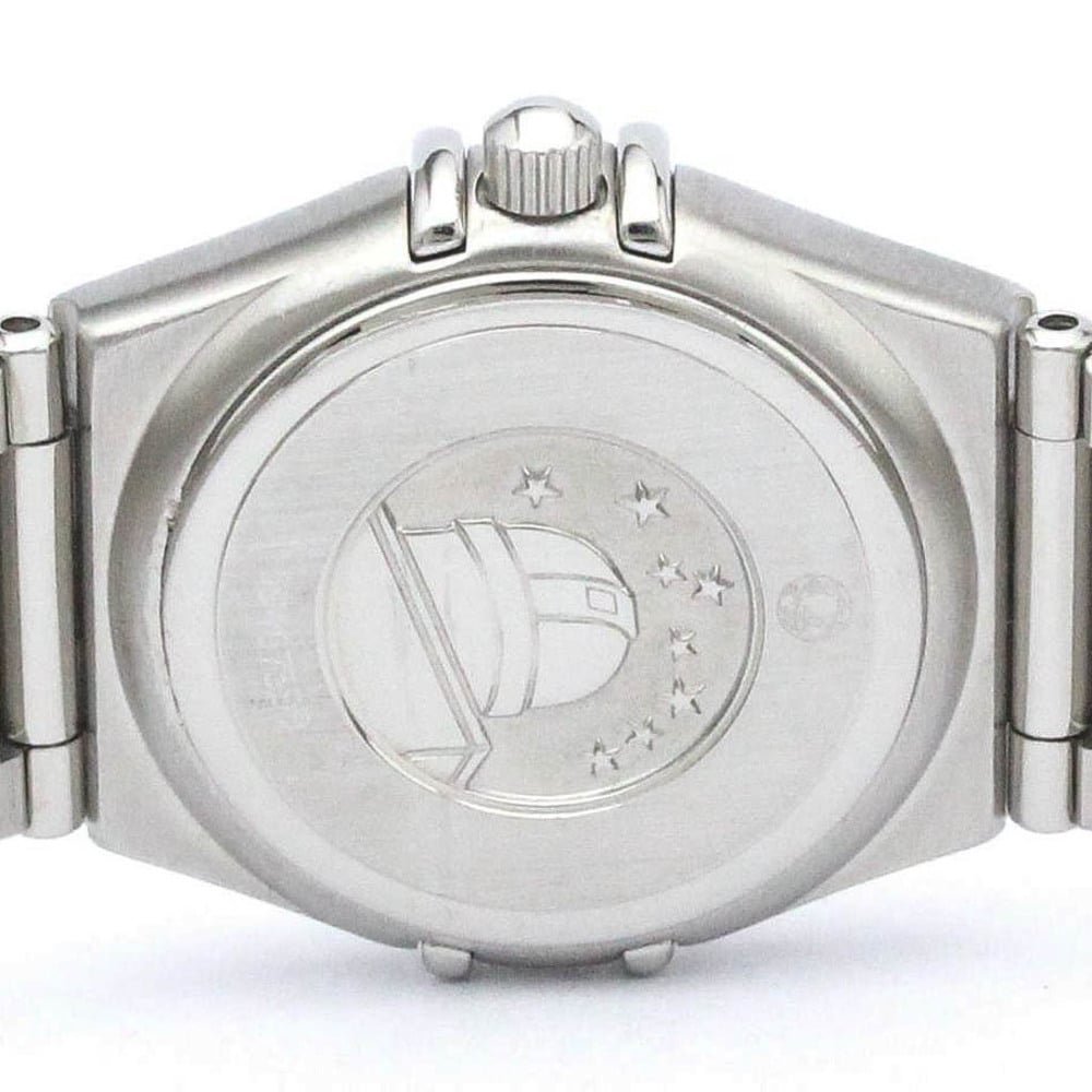 Omega Silver Diamonds Stainless Steel Constellation 1562.36 Women's Wristwatch 22 Mm