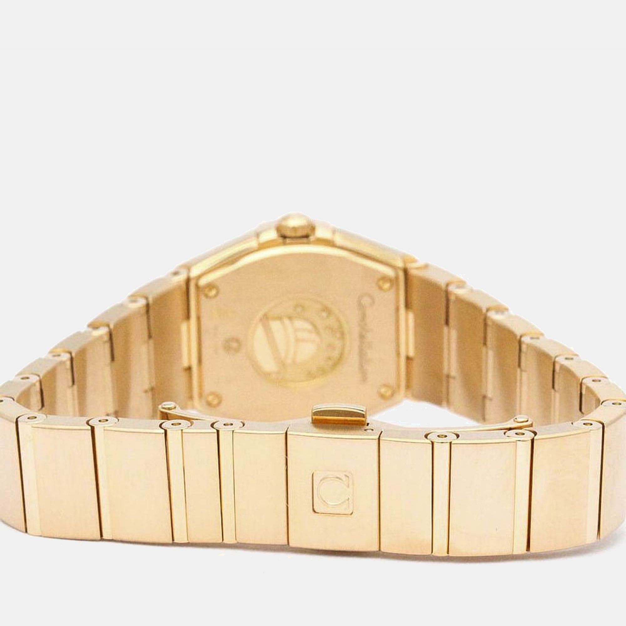 Omega MOP Diamonds 18K Rose Gold Constellation 123.55.24.60.55.001 Women's Wristwatch 24 Mm