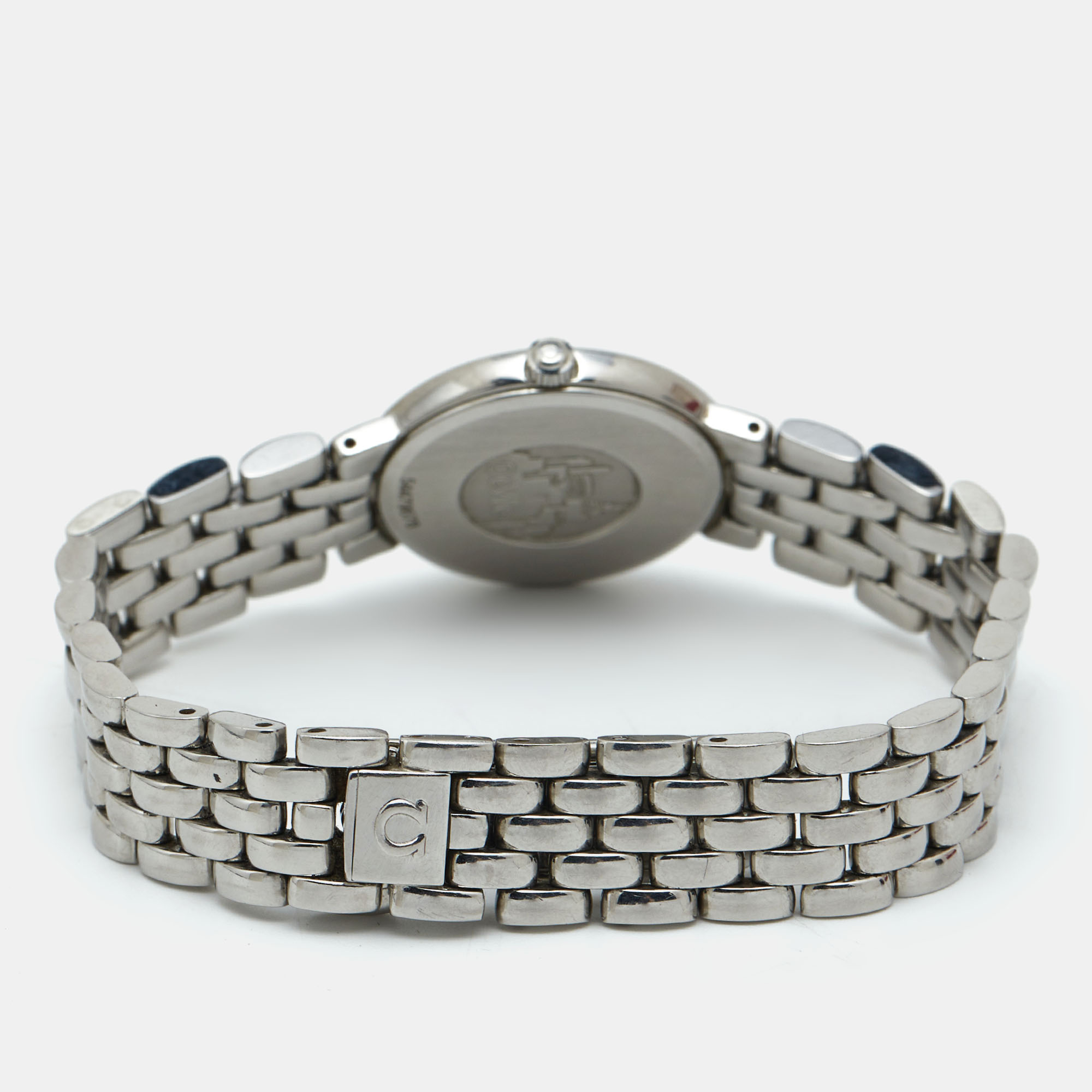 Omega Silver White Stainless Steel De Ville 795.1111 Women's Wristwatch 23 Mm