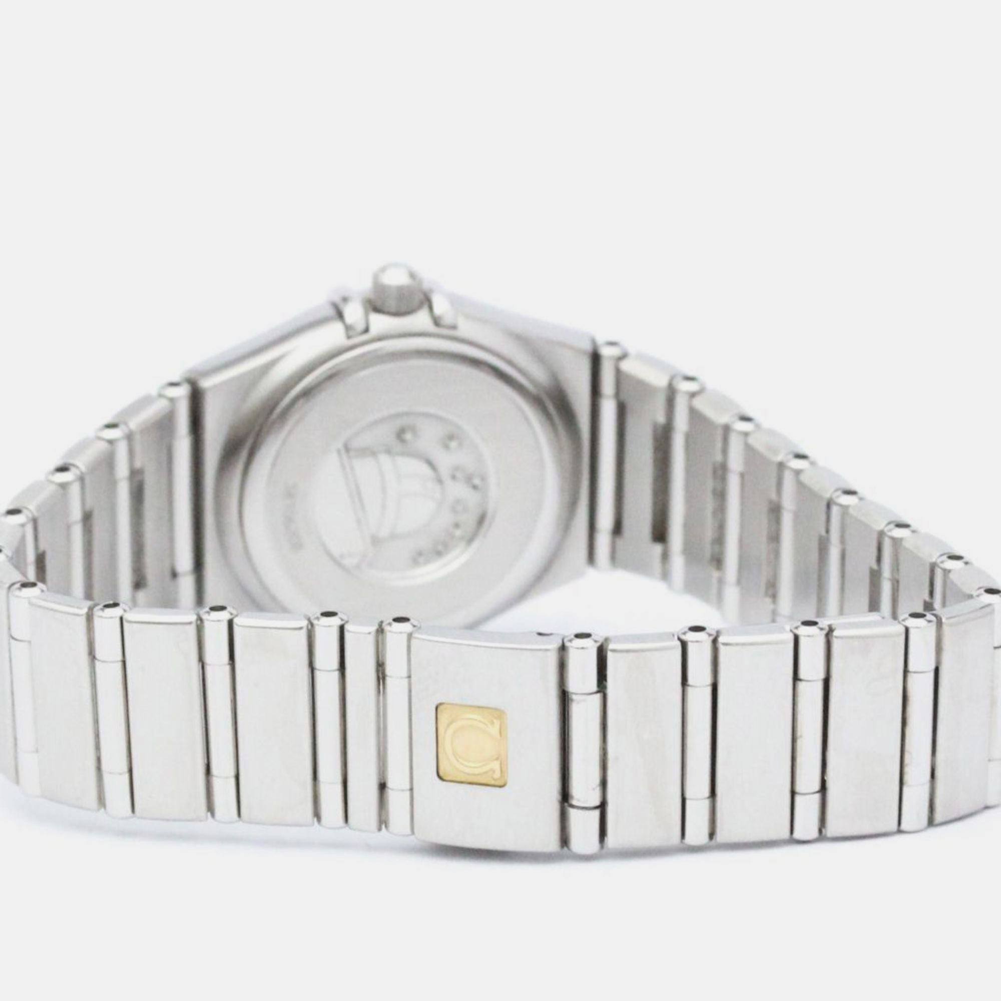 Omega Silver Stainless Steel Constellation 1562.30 Quartz Women's Wristwatch 22 Mm