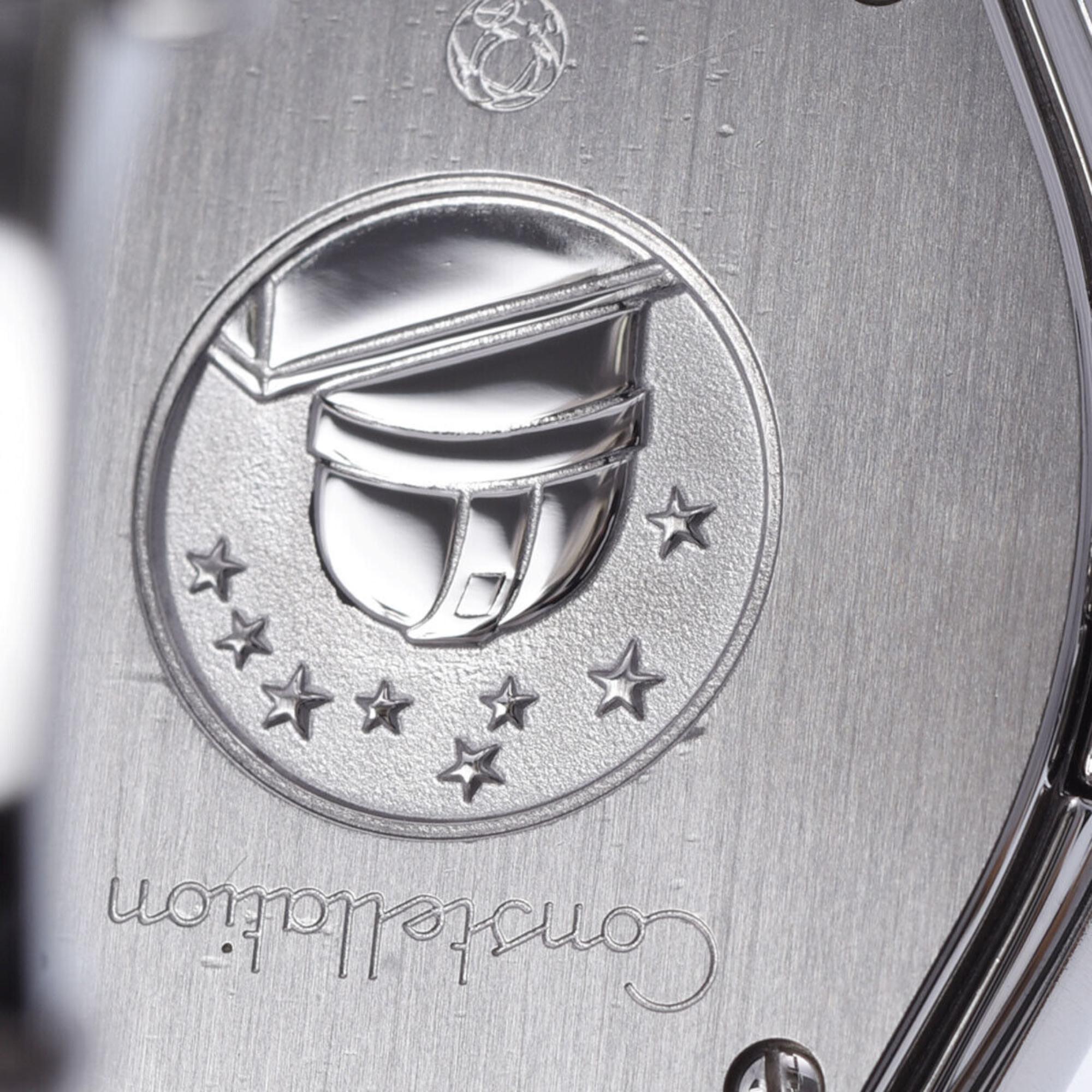 Omega White Shell Stainless Steel Constellation 123.10.24.60.05.001 Quartz Women's Wristwatch 24 Mm
