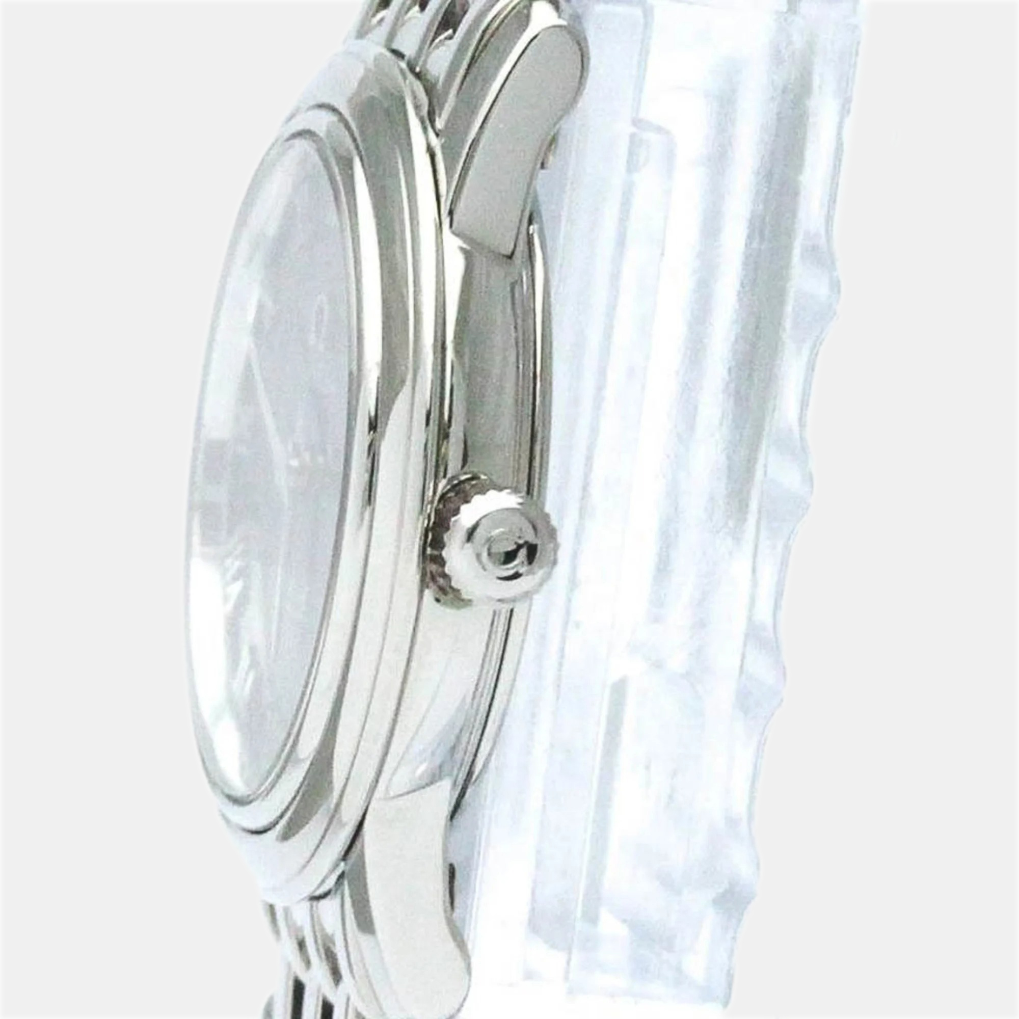 Omega Black Stainless Steel De Ville Prestige 4570.52 Quartz Women's Wristwatch 22 Mm