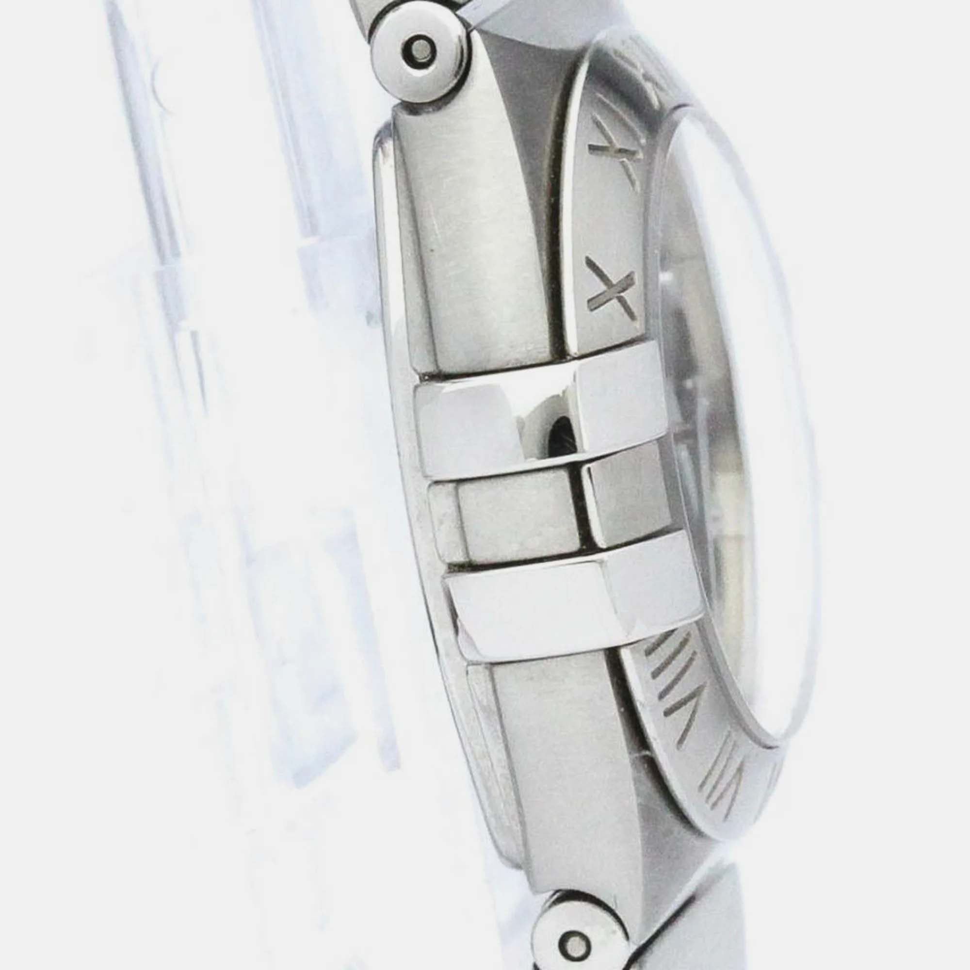 Omega Black Diamond Stainless Steel Constellation 123.10.24.60.51.001 Quartz Women's Wristwatch 24 Mm