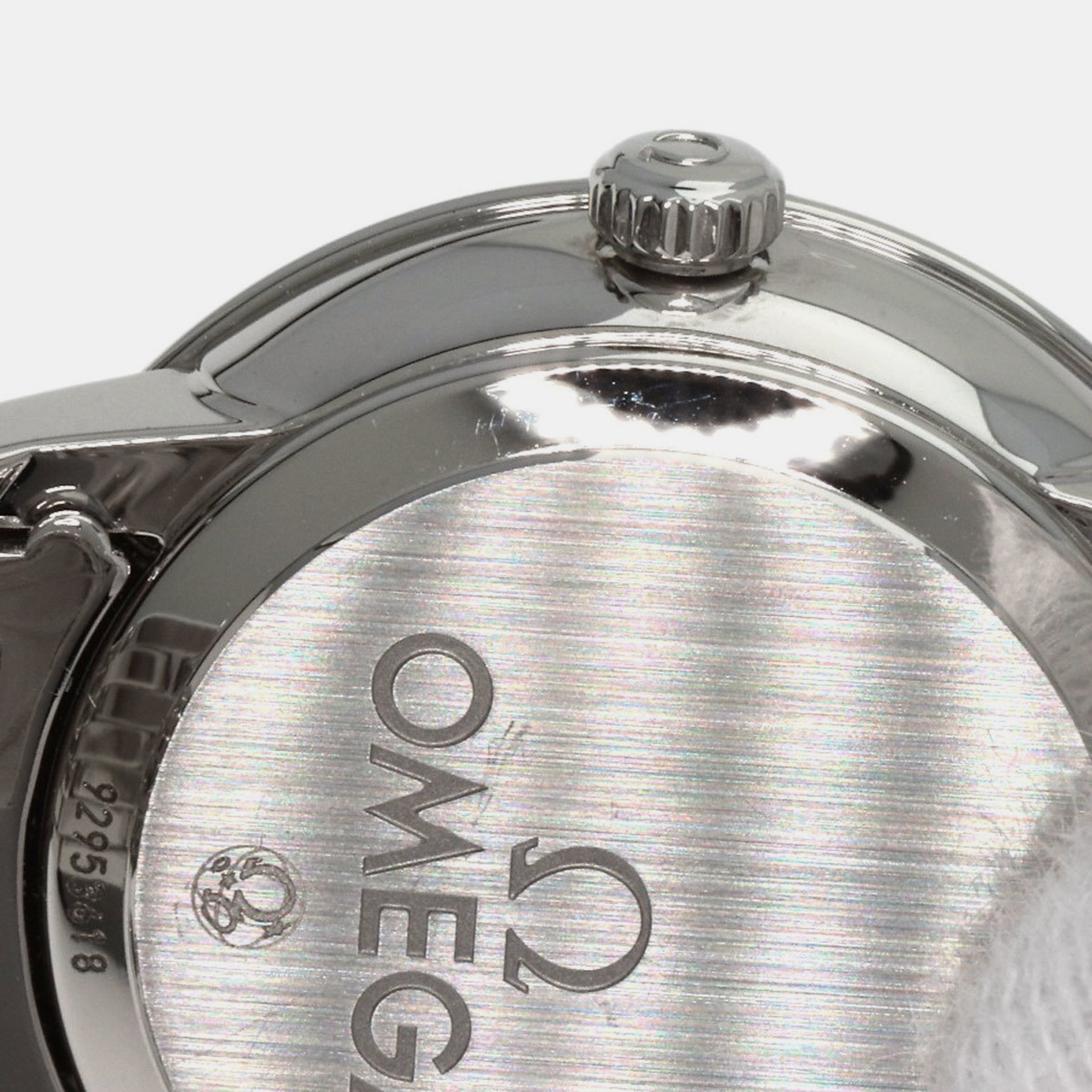 Omega White  Shell Stainless Steel De Ville Prestige 424.10.24.60.05.001 Quartz Women's Wristwatch 24 Mm