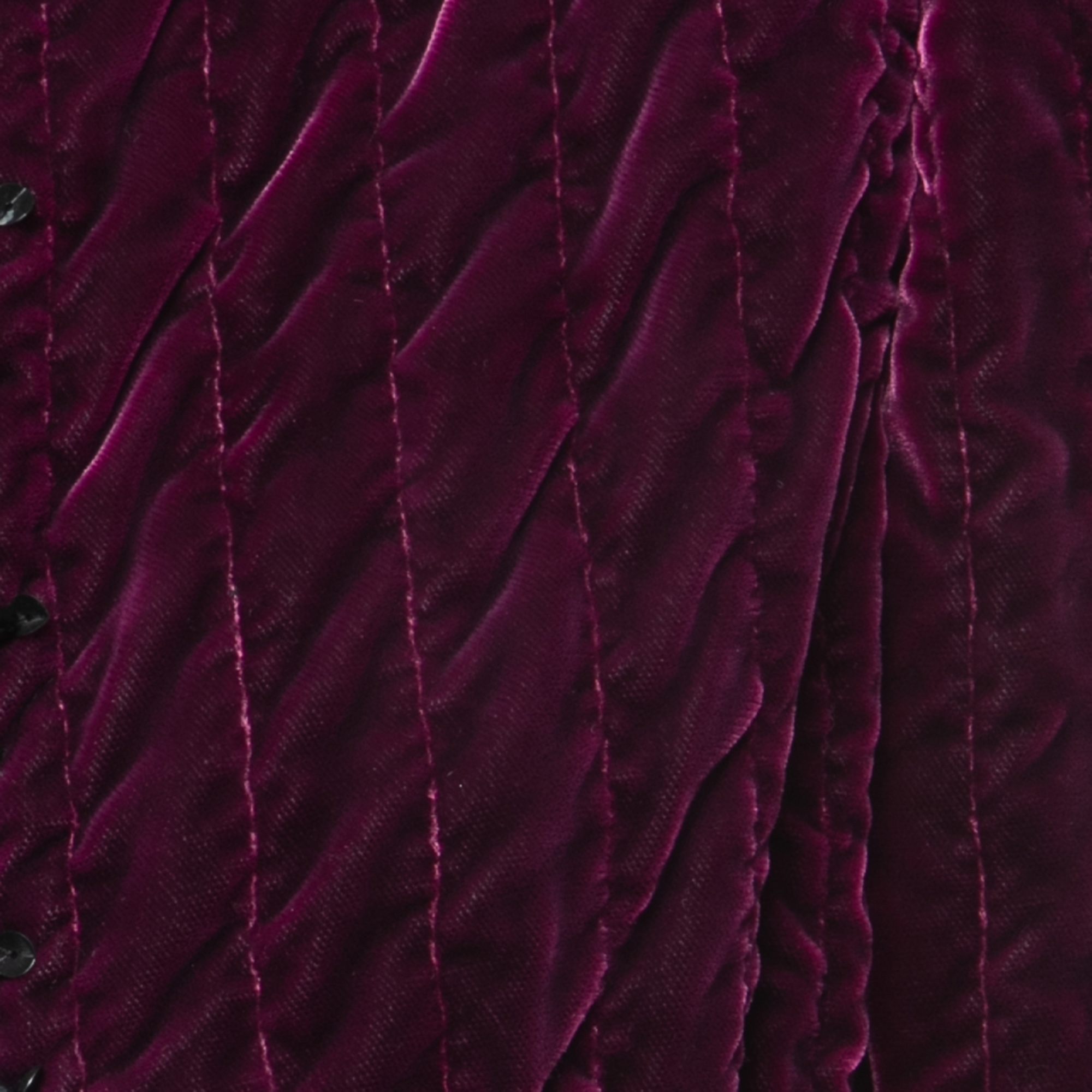 Oscar De La Renta Purple Embellished Velvet Lace Trimmed Open Front Jacket M