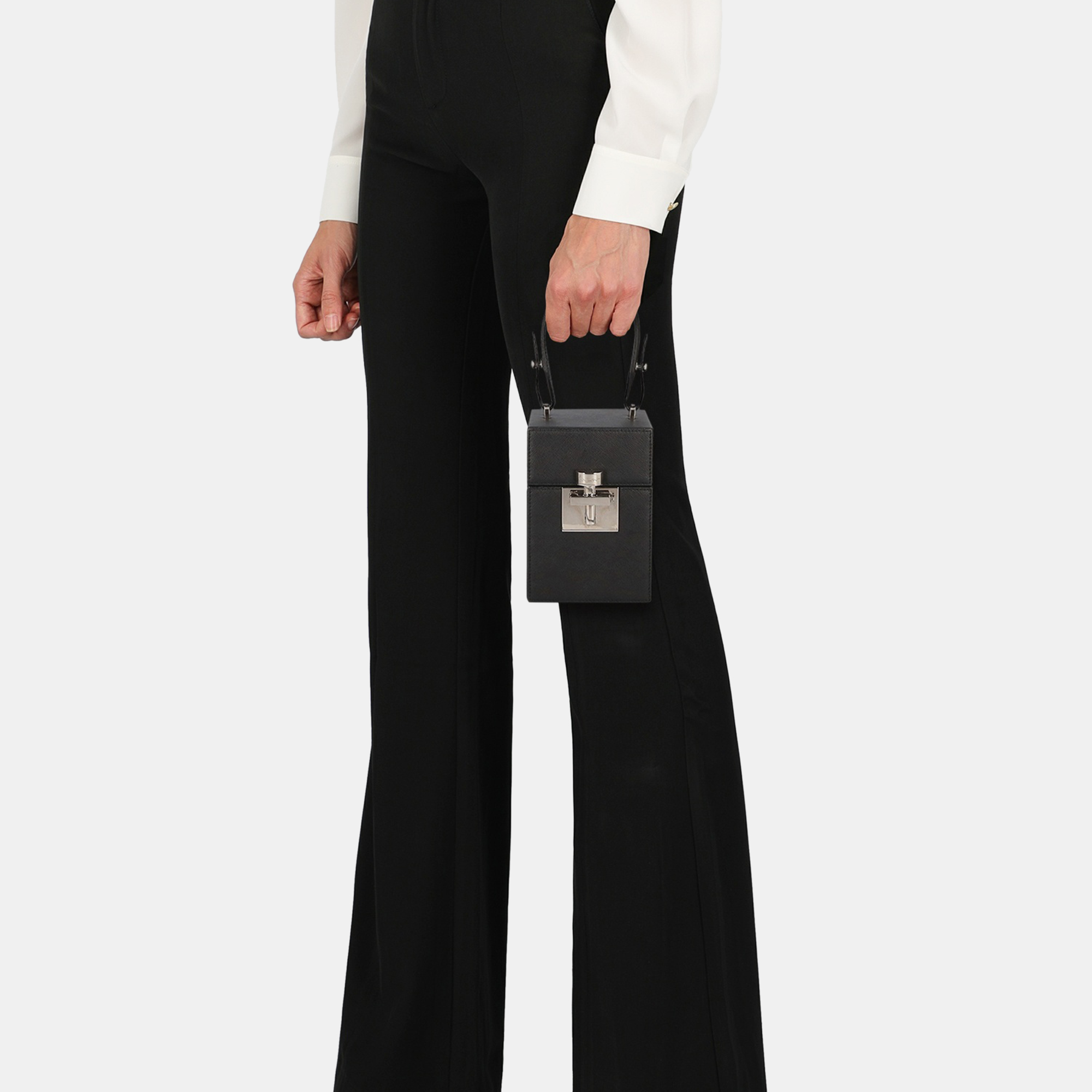 Oscar De La Renta  Women's Leather Handbag - Black - One Size