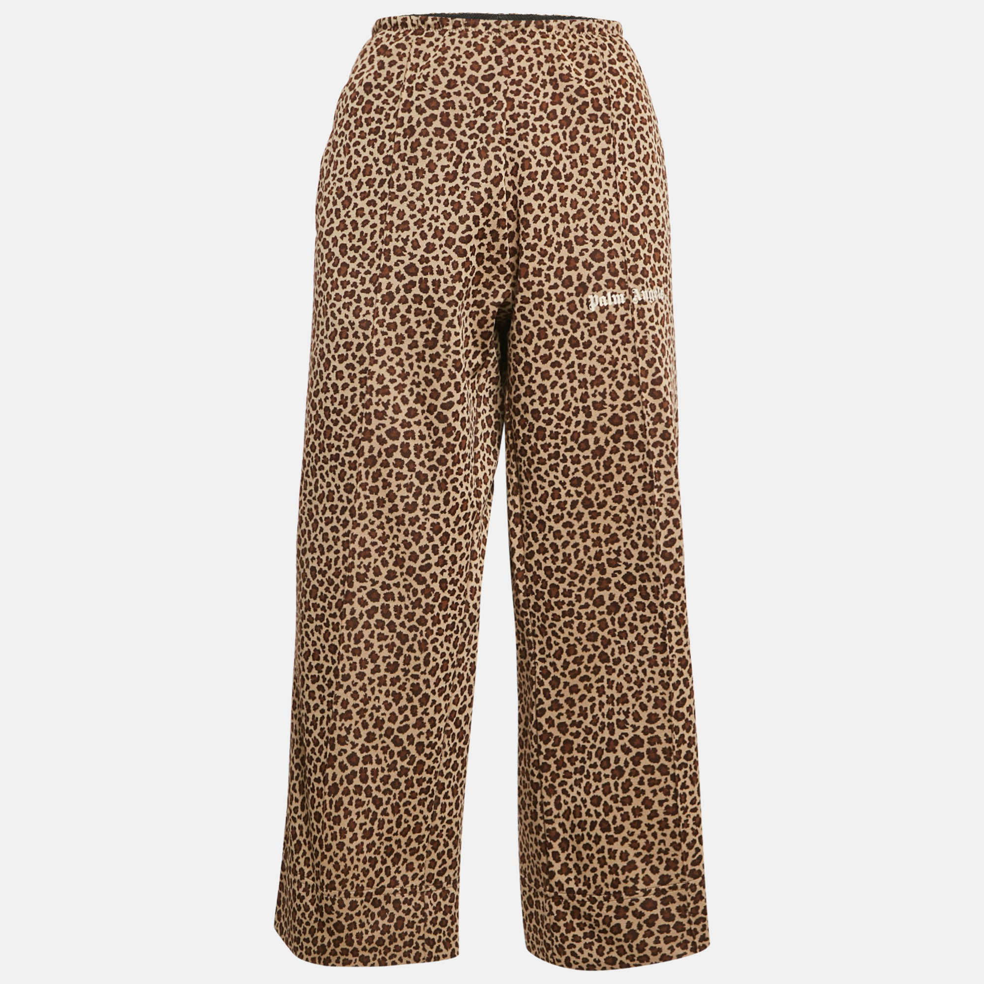 Palm Angels Brown Leopard Print Knit Contrast Tape Trimmed Trackpants M
Palm Angels Brown Leopard Print Knit Contrast Tape Trimmed Trackpants M