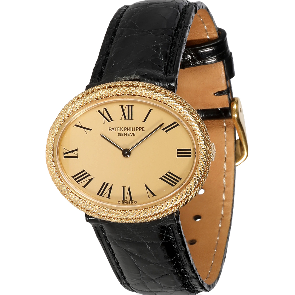 Patek Philippe Champagne 18K Yellow Gold Ellipse 4290 Women's Wristwatch 31 MM