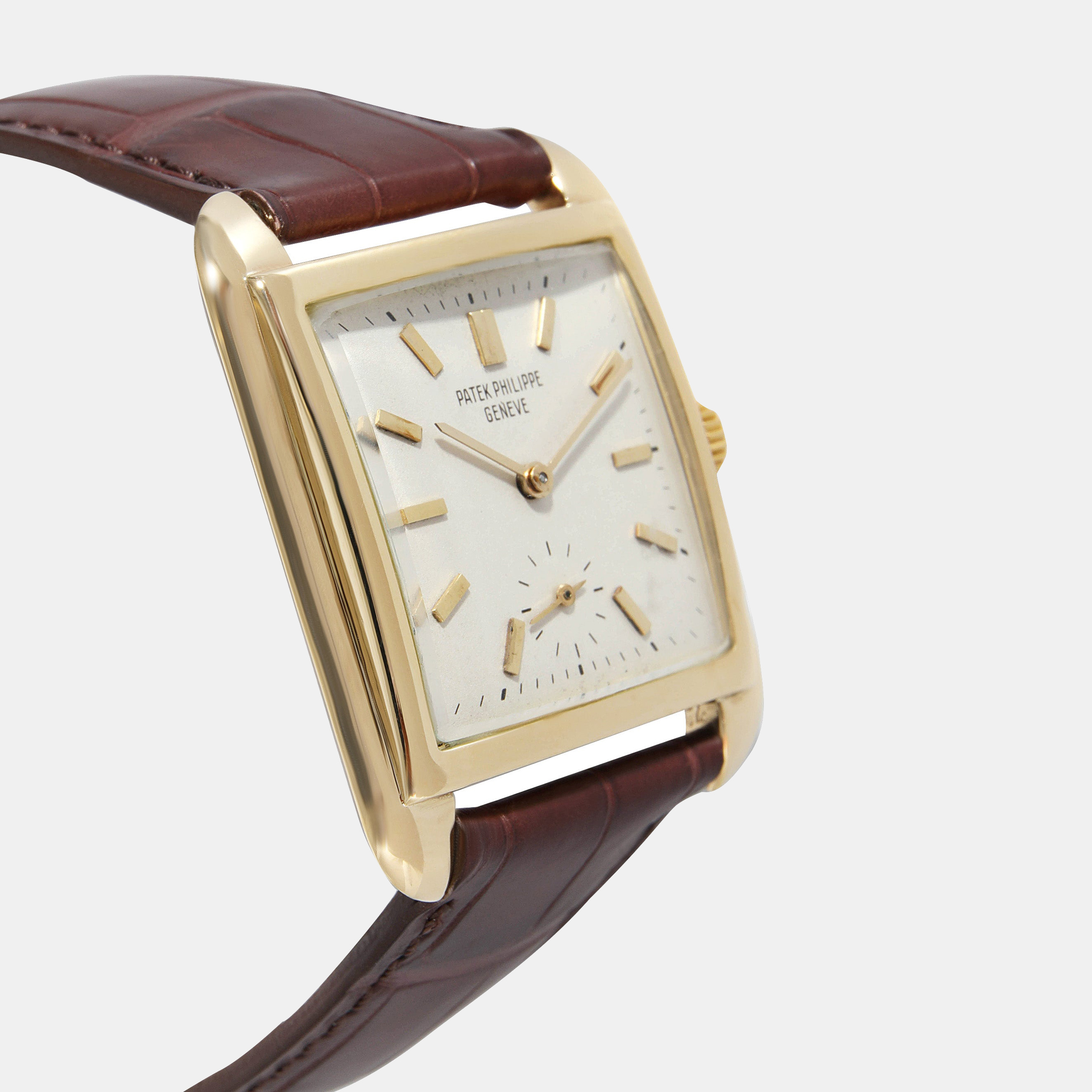 Patek Philippe Silver 18K Yellow Gold Cioccolatone 2486 Women's Wristwatch 31 Mm