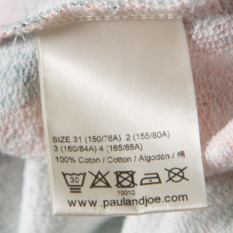 Paul & Joe Multicolor Jungle Printed Cotton Dolman Sleeve Top XL
