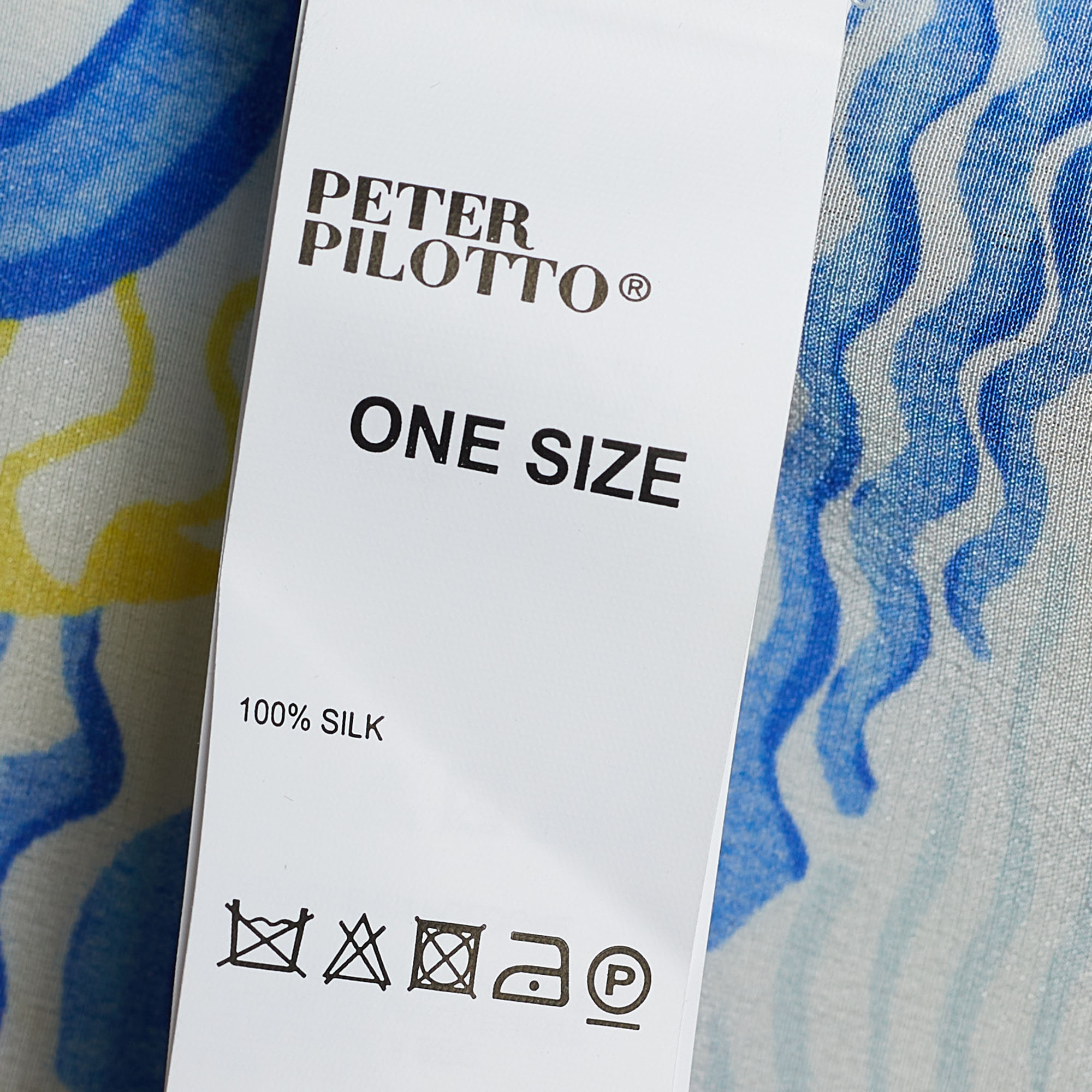 Peter Pilotto Multicolor Digital Abstract Printed Silk Kaftan Dress One Size