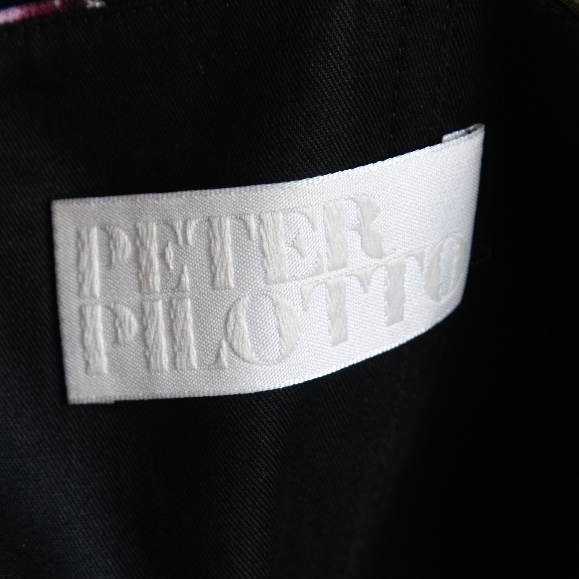Peter Pilotto Multicolor Print Crepe Strapless Mini Dress M