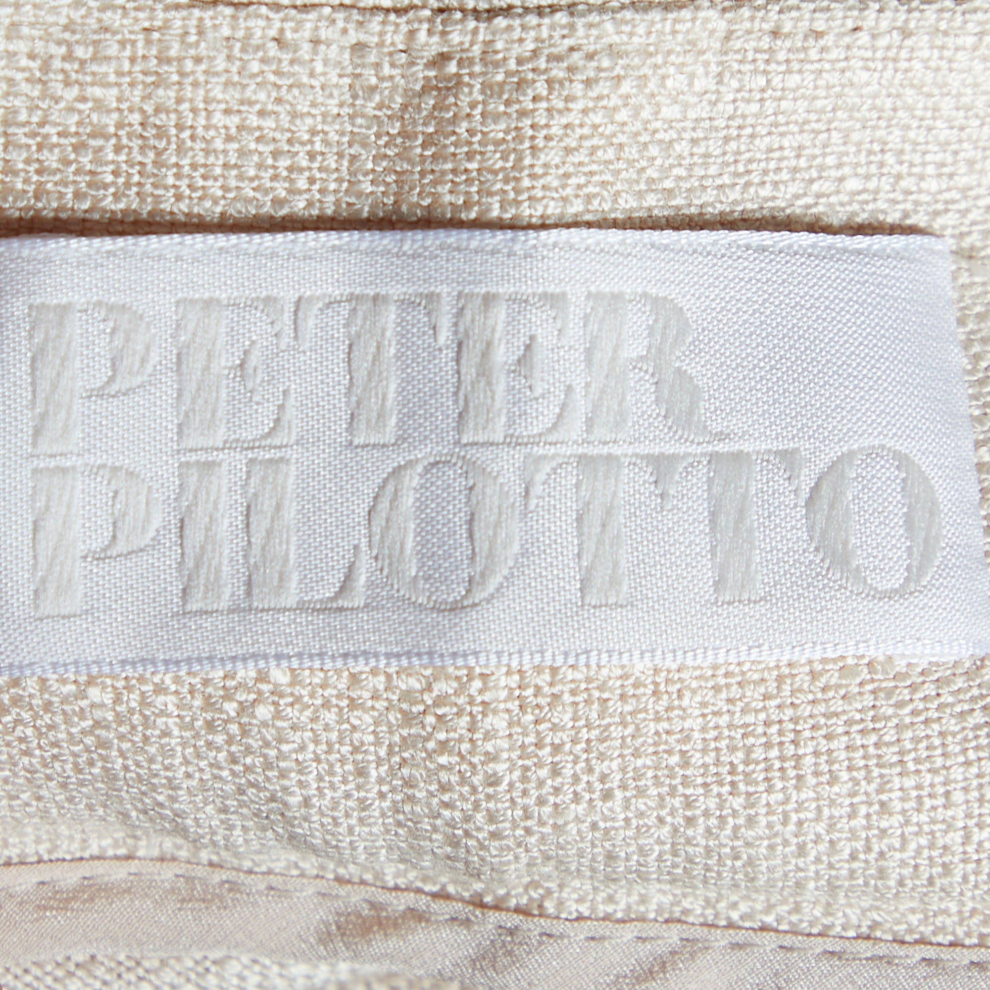 Peter Pilotto Cream Linen & Silk Parallel Pants M