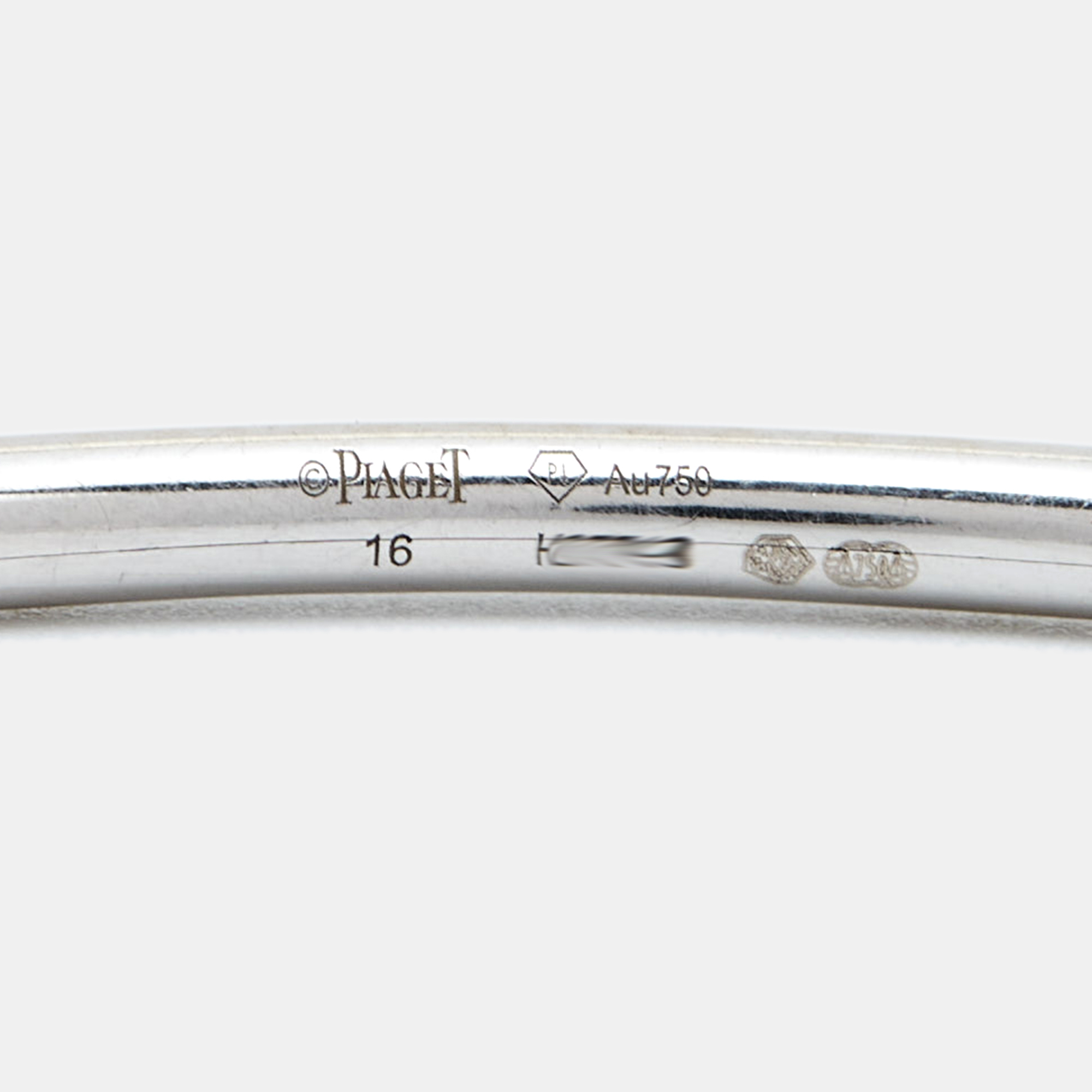 Piaget Possession 18k White Gold Cuff Bracelet 16