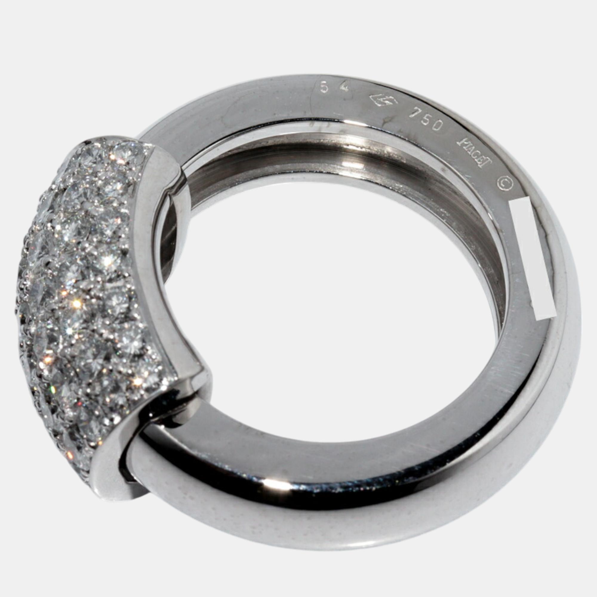 Piaget 18K White Gold Diamond Ring