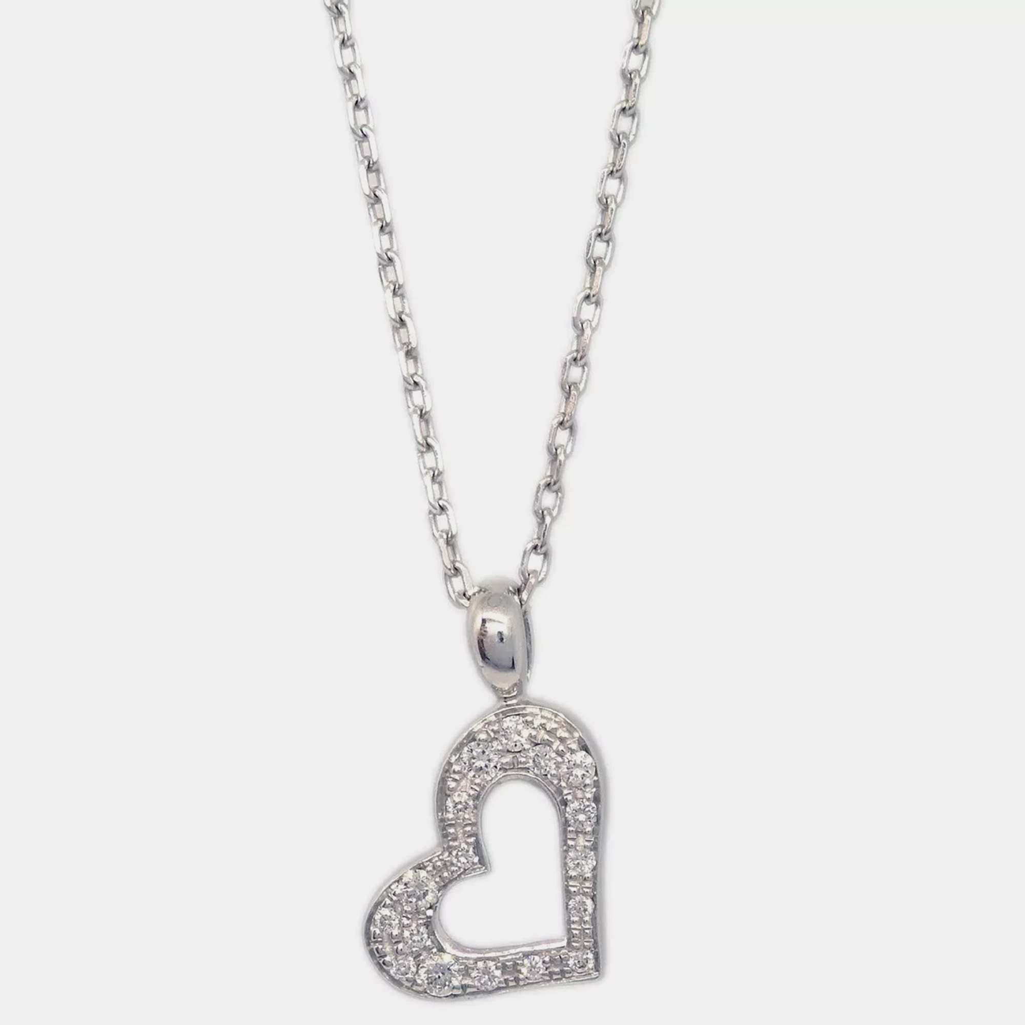 Piaget 18K White Gold and Diamond Limelight Pendant Necklace