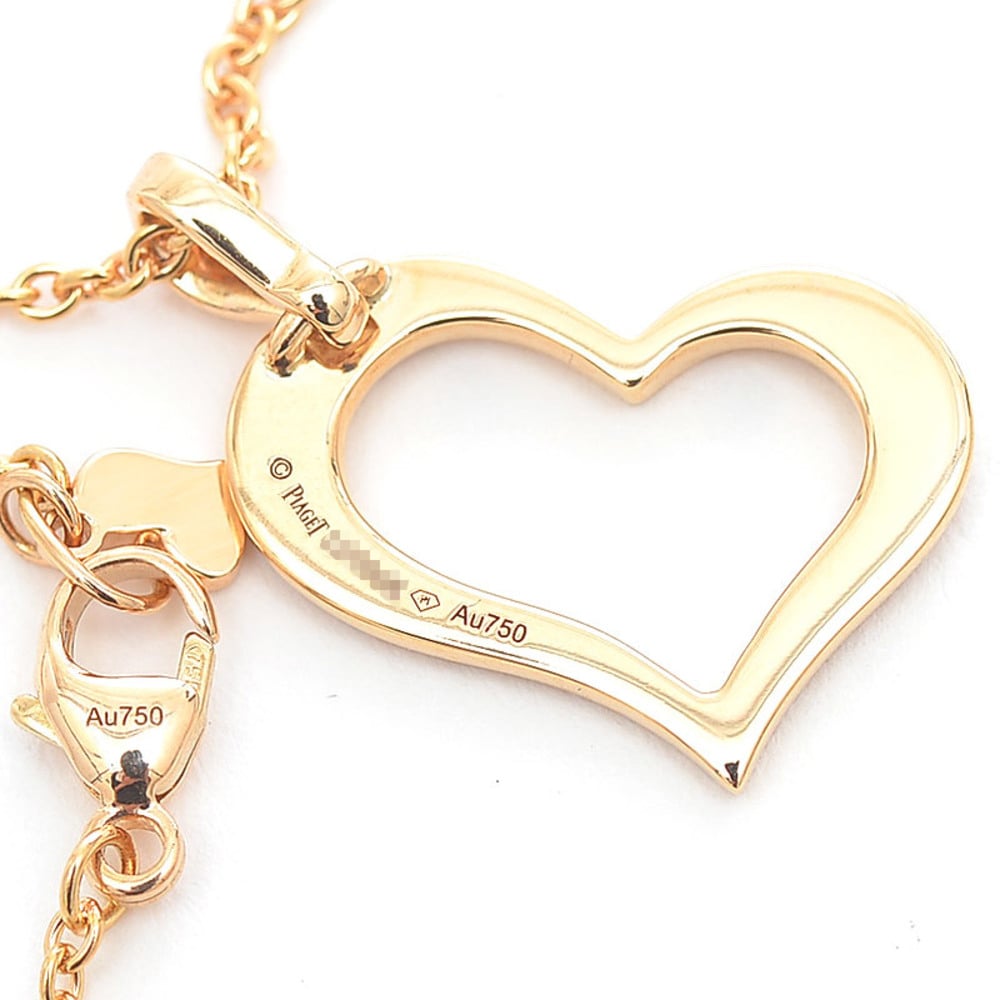 Piaget Limelight Heart 18K Rose Gold Diamond Necklace