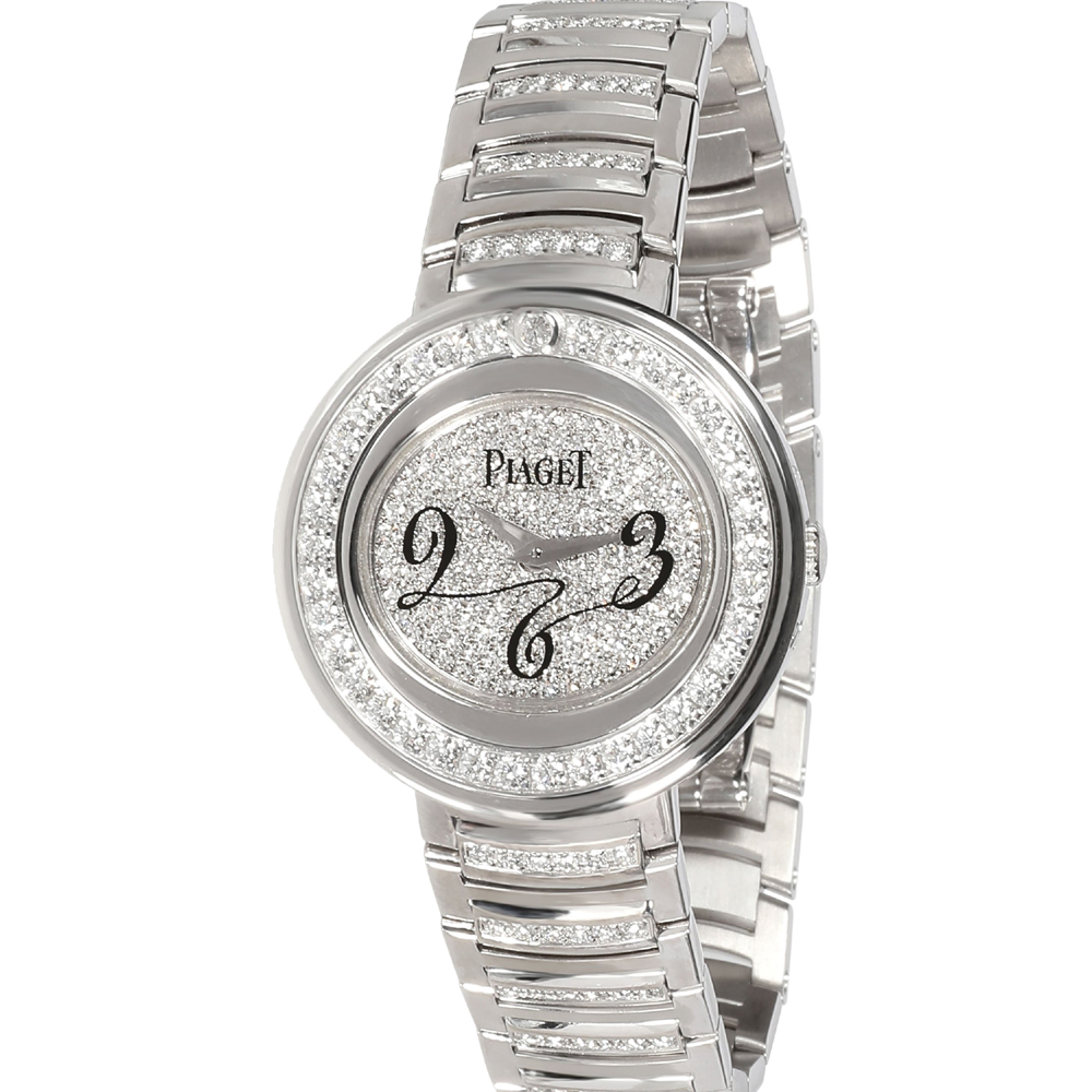Piaget Silver Diamonds Stainless Steel Possession GOA30086 Women's Wristwatch 29 MM