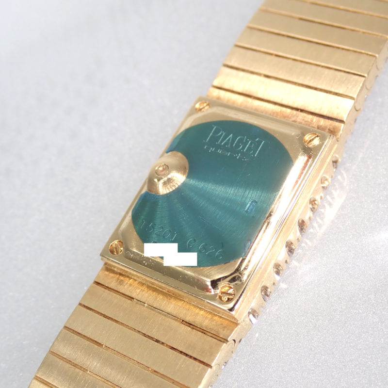 Piaget Yellow Gold Tradition Ladies Genuine Full Diamond 15201 C626 Women's Watch 14.5 Mm