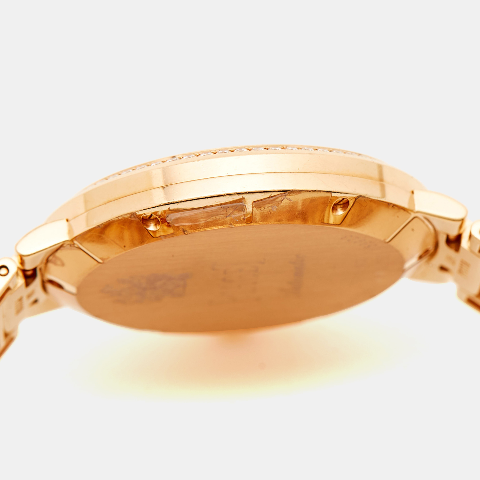 Piaget Silver 18K Rose Gold Diamond Altiplano G0A40108 Women's Wristwatch 34 Mm