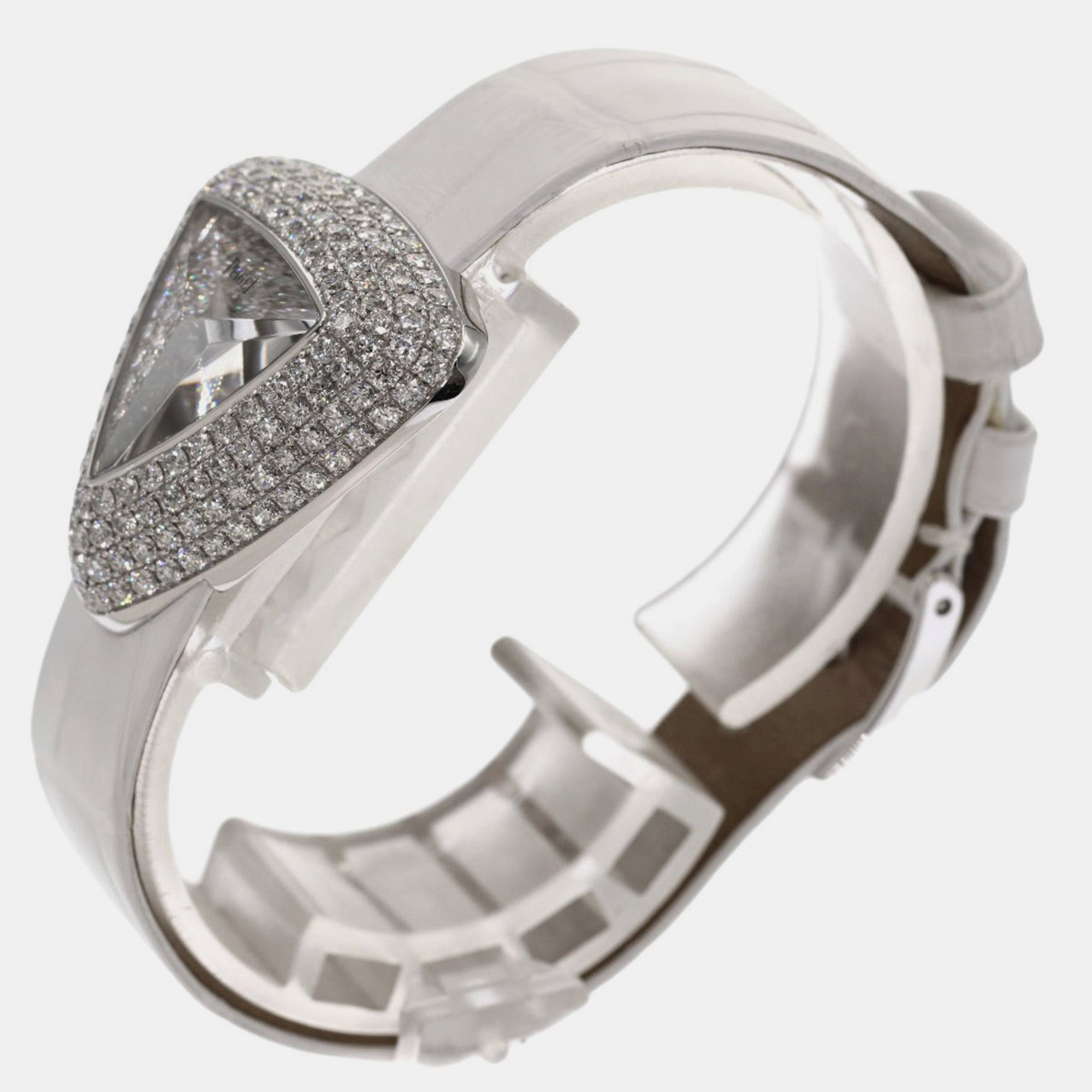 Piaget Diamond 18k White Gold Limelight P10318 Quartz Women's Wristwatch 30 Mm