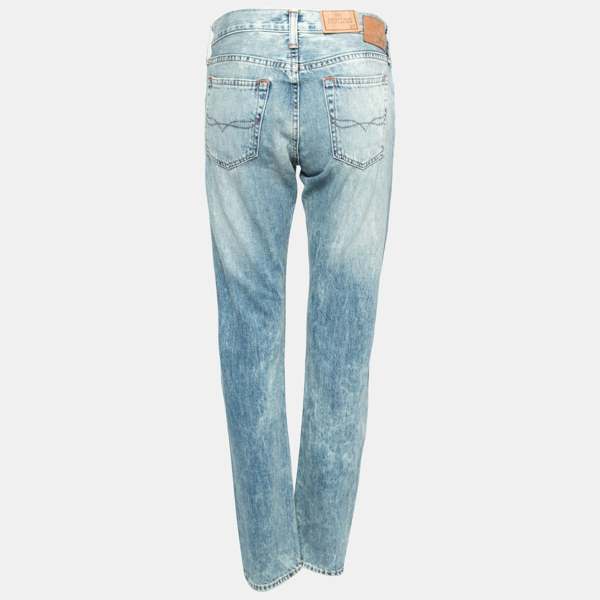 

Polo Ralph Lauren Blue Denim Straight Fit Heritage Regular27 Jeans Waist 31
