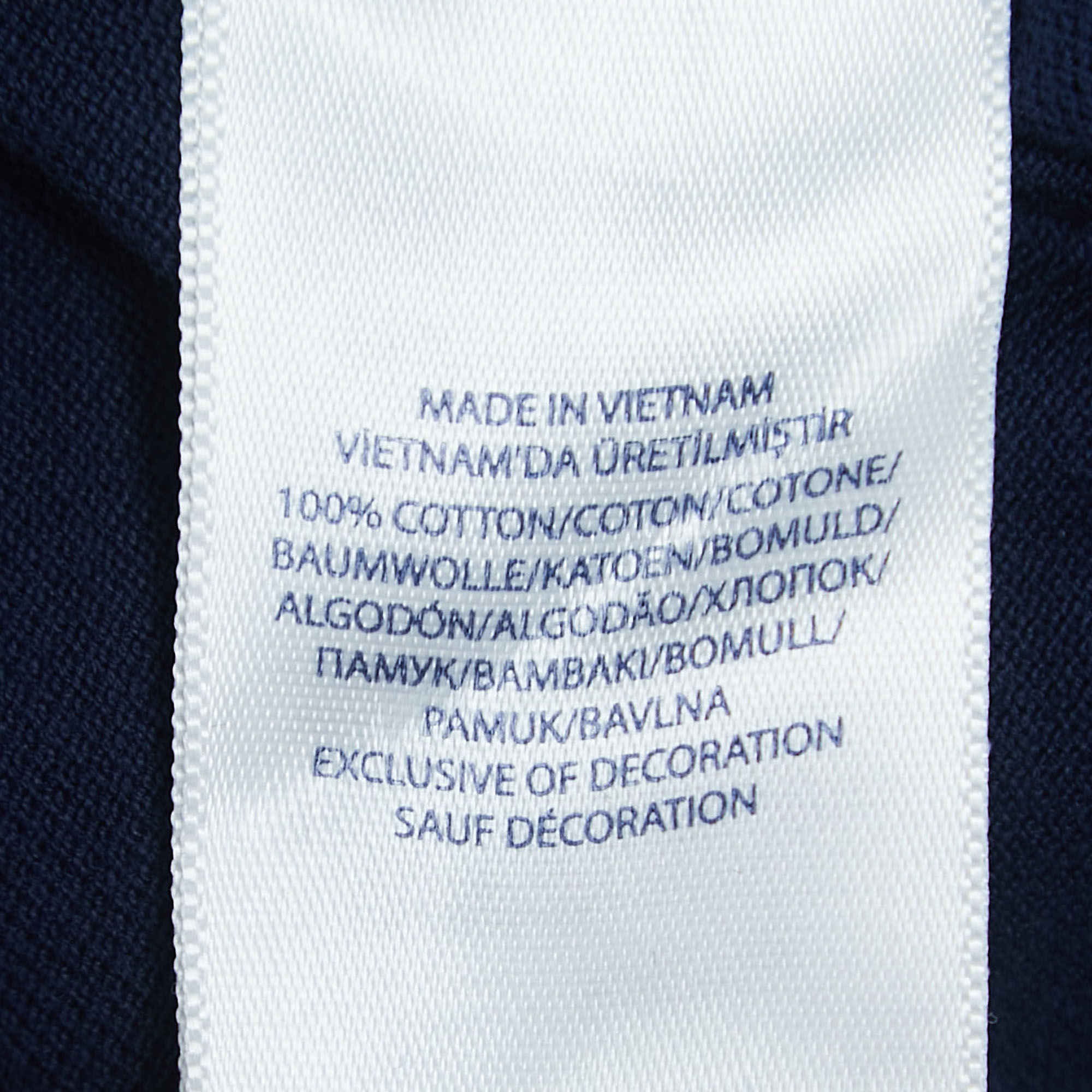 Polo Ralph Lauren Navy Blue Cotton Pique Short Sleeve T-Shirt S