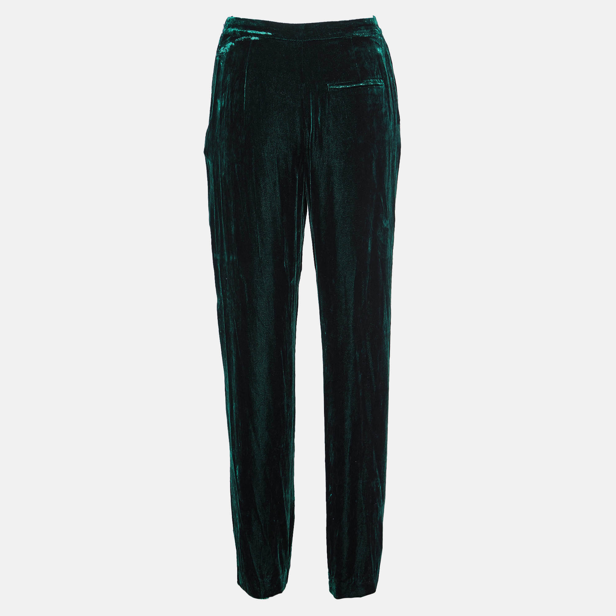 Polo Ralph Lauren Green Velvet Loose Pants XS