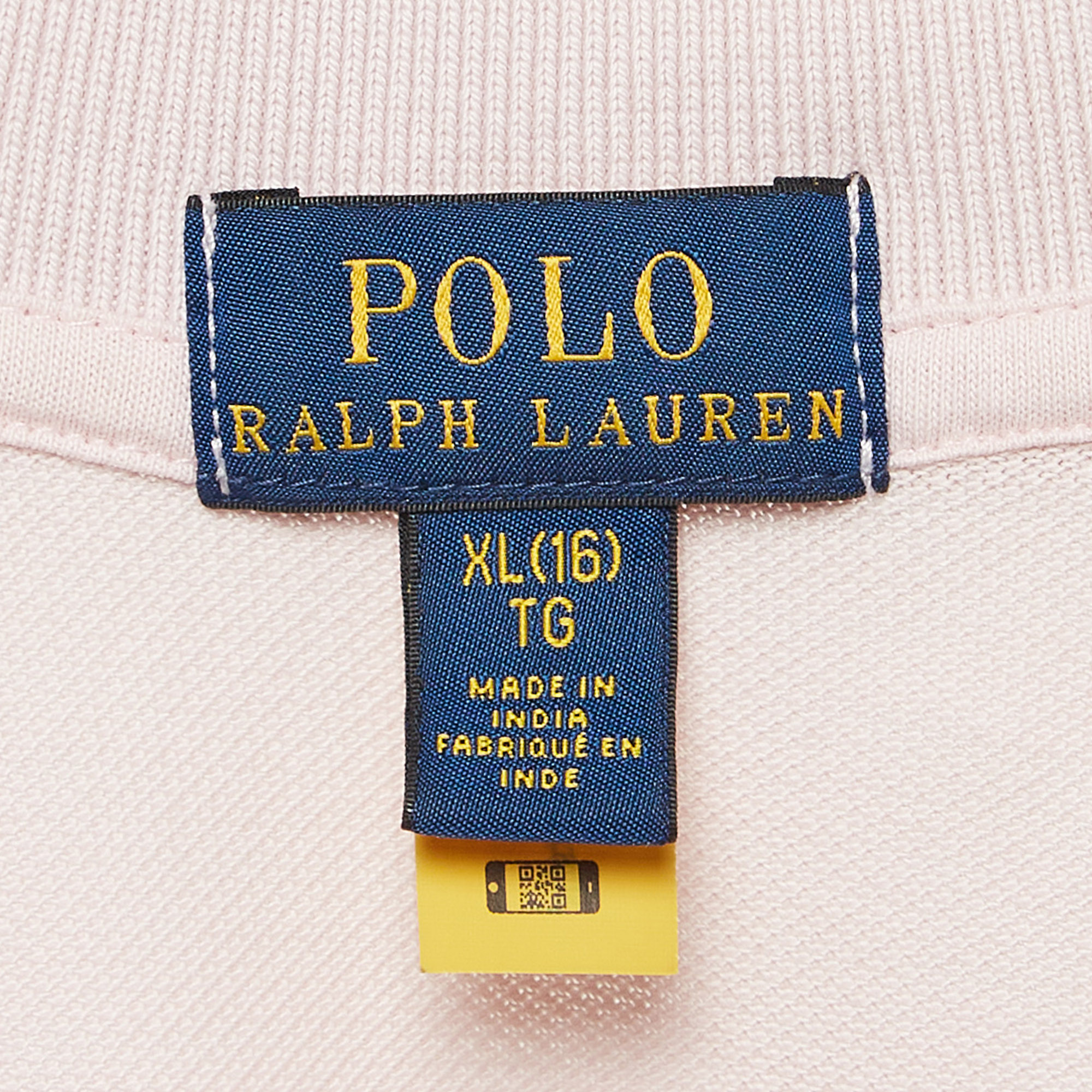 Polo Ralph Lauren Pink All Over Logo Cotton Pique T-Shirt Dress XL