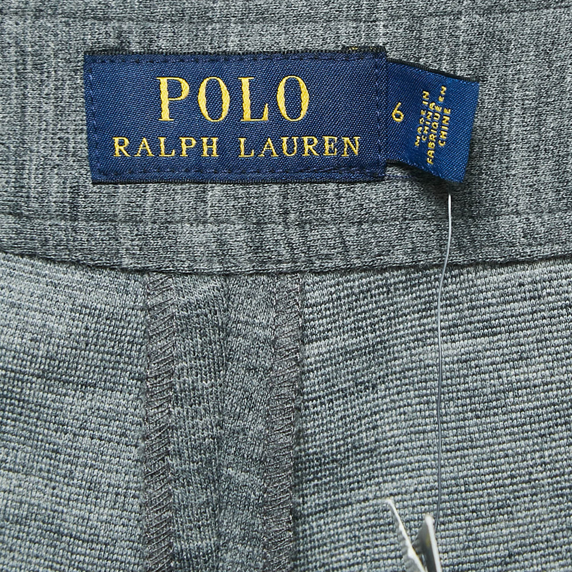 Polo Ralph Lauren Grey Wool Blend Jersey Breeches Pants M