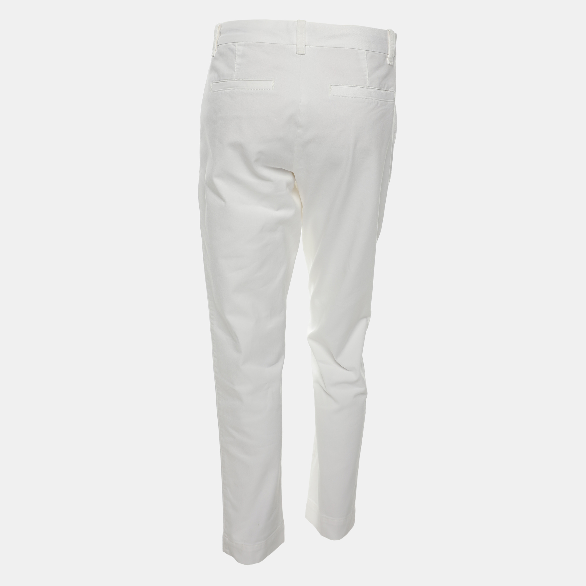 Polo Ralph Lauren White Stretch Fabric The Slim Chino Trouser S