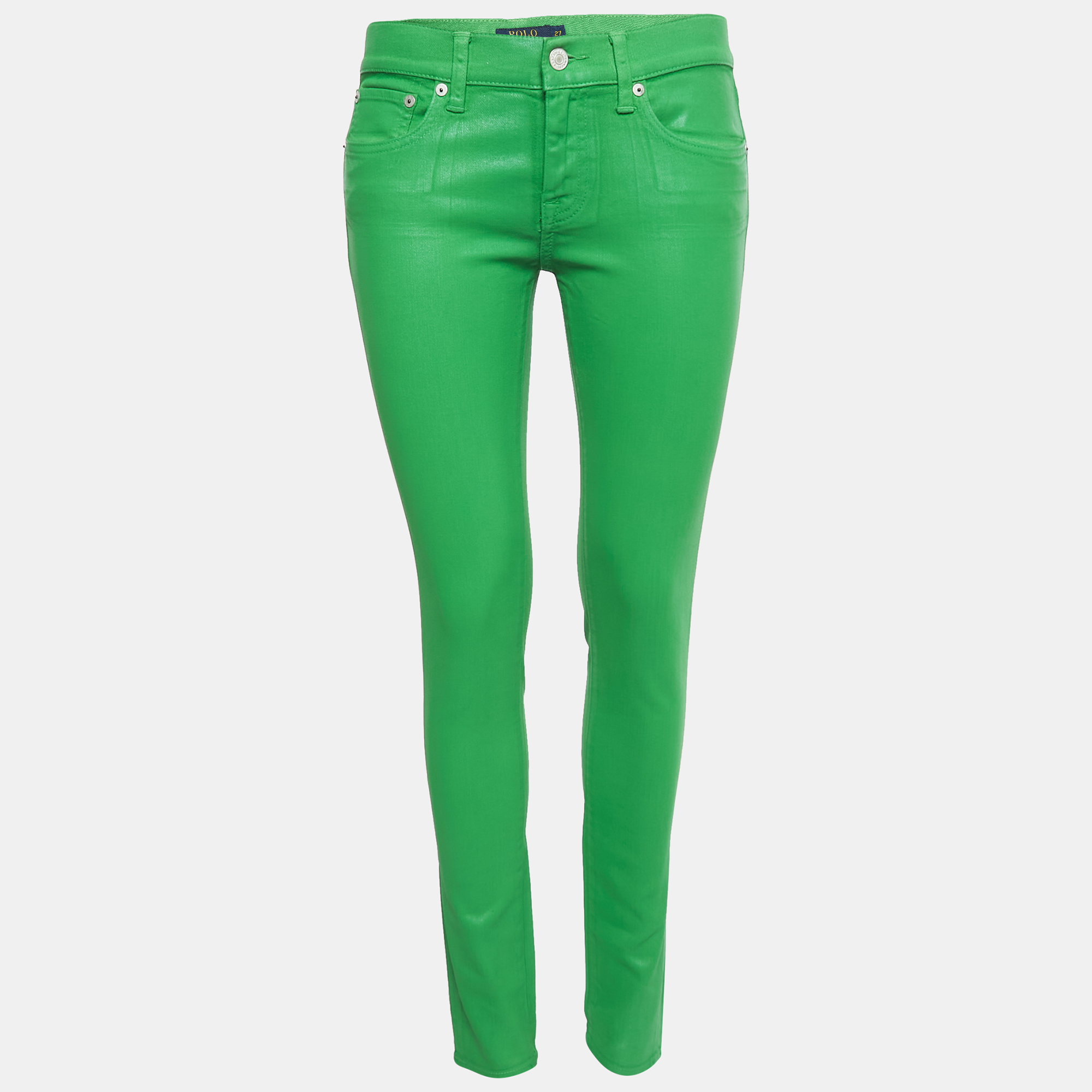 Polo Ralph Lauren Green Coated Denim Skinny Fit Jeans S Waist 27"
Polo Ralph Lauren Green Coated Denim Skinny Fit Jeans S Waist 27"