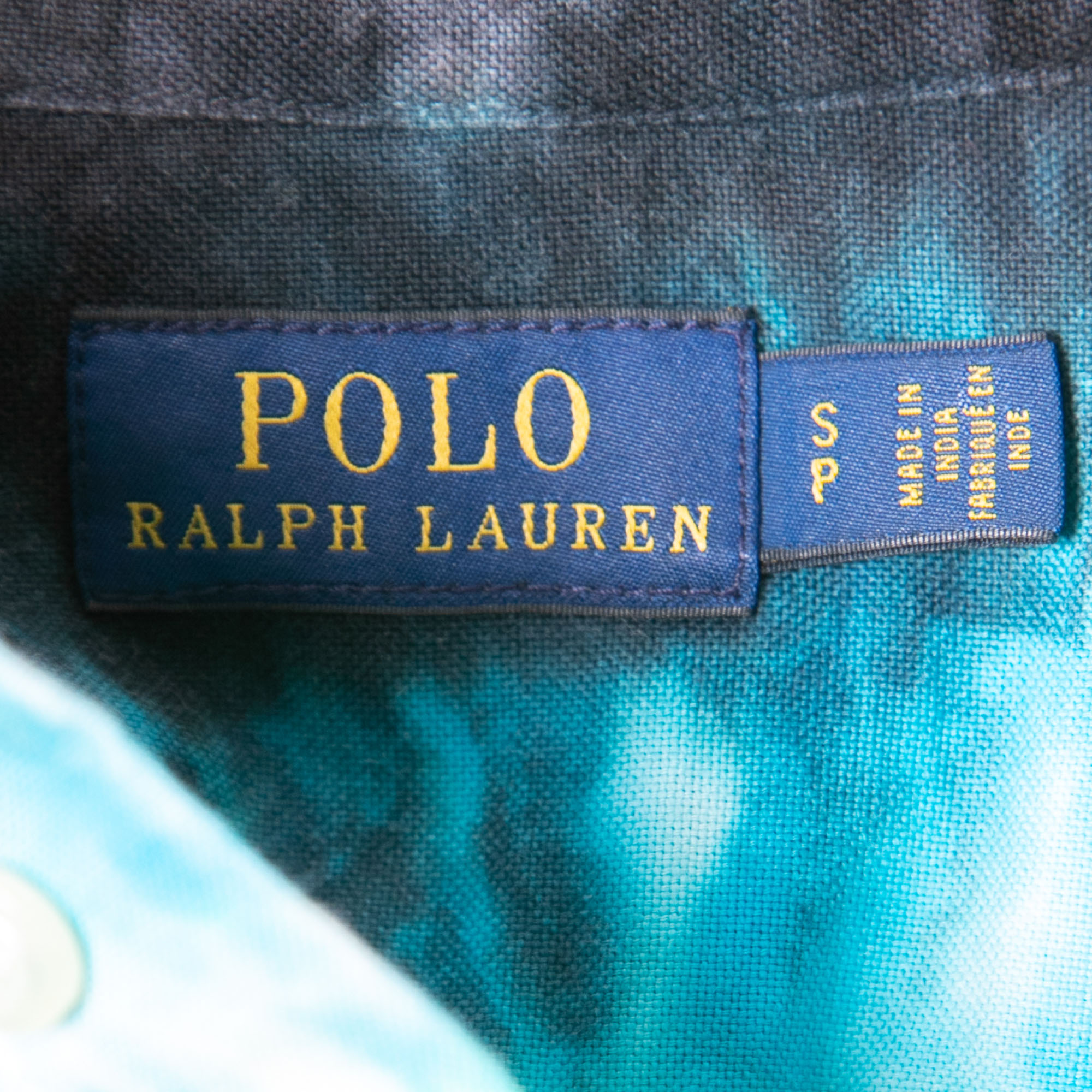 Polo Ralph Lauren Multicolor Cotton Eclipse Tye-Dye Button Front Shirt S