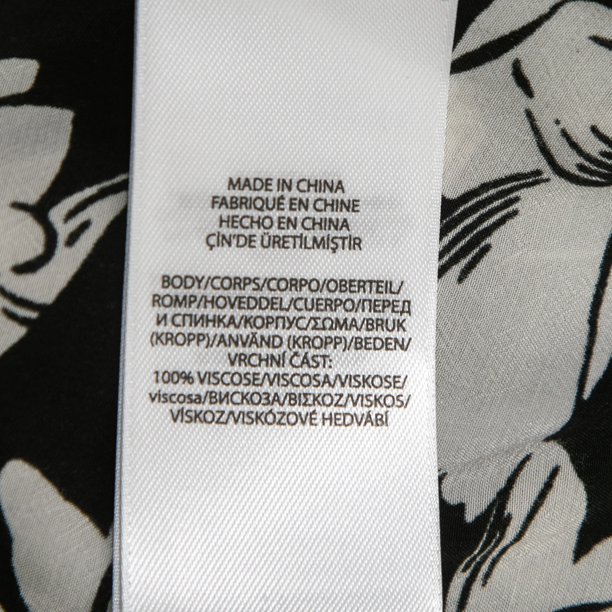 Polo Ralph Lauren Black Floral Printed Crepe Wrap Mini Skirt S