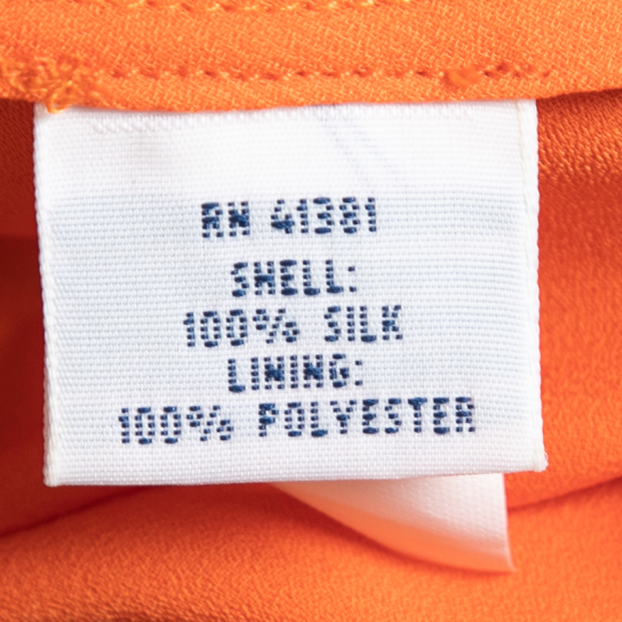 Polo Ralph Lauren Orange Floral Print Silk Strapless Mini Dress M